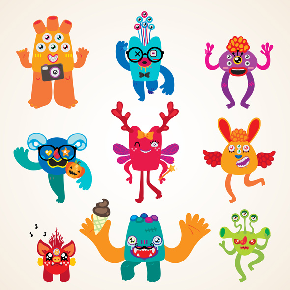 Monsters set preview