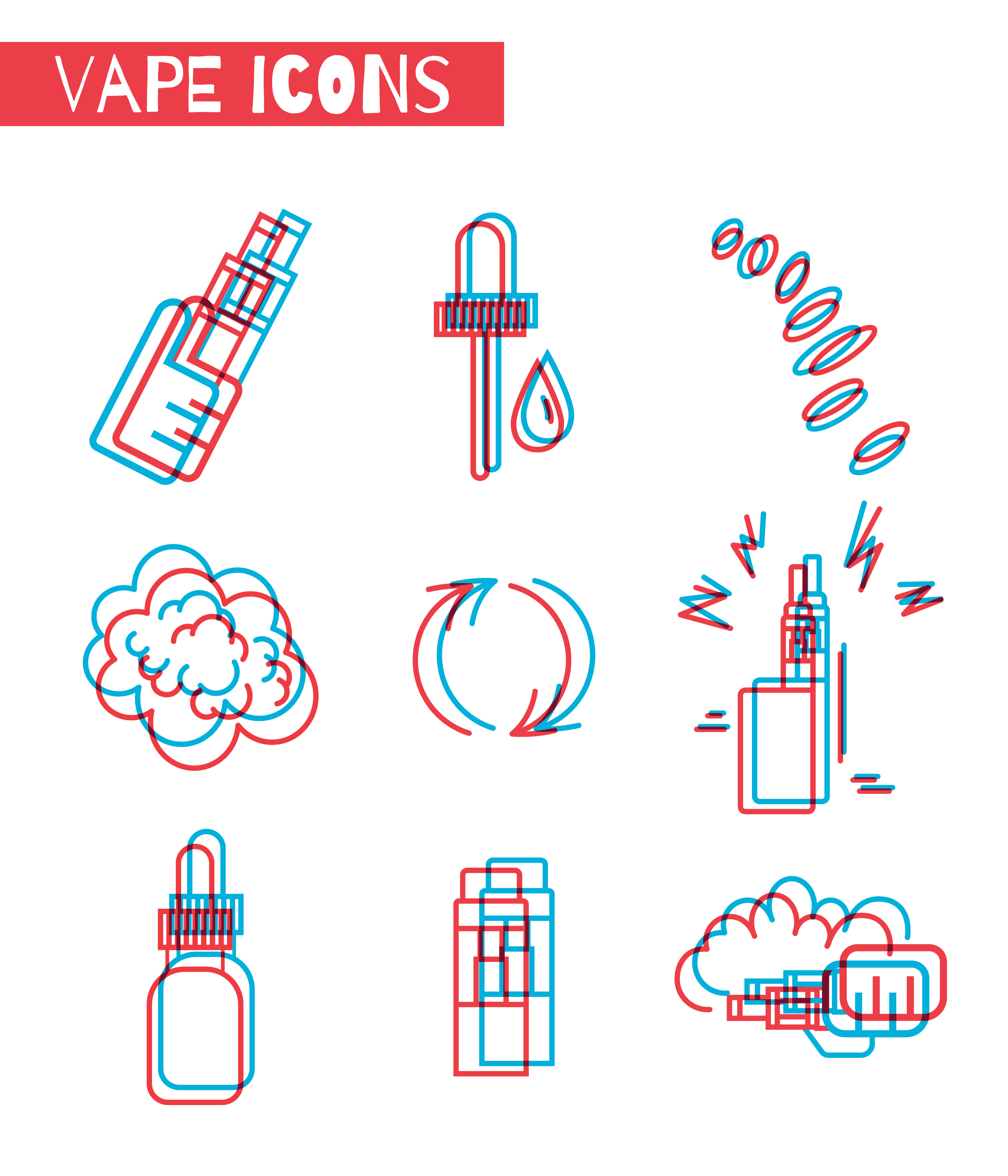 Vape icons