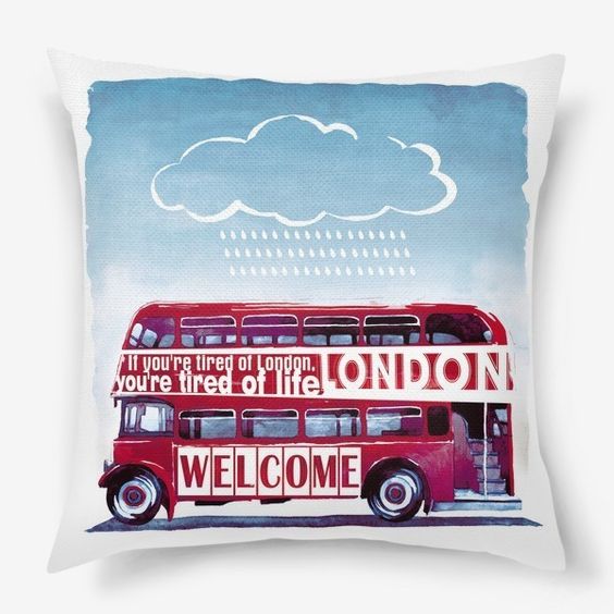 001  london bus na podushke