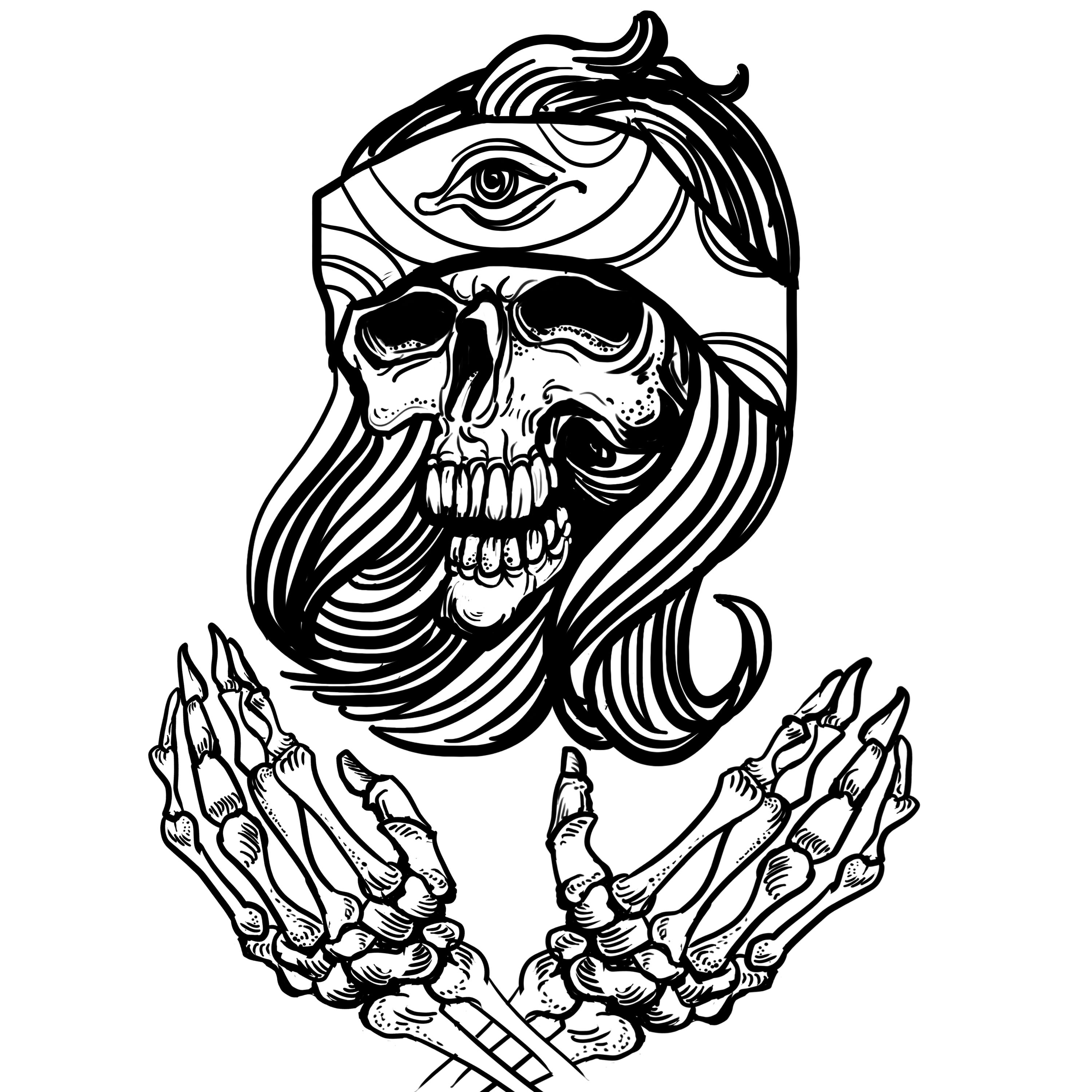 Skull bandana