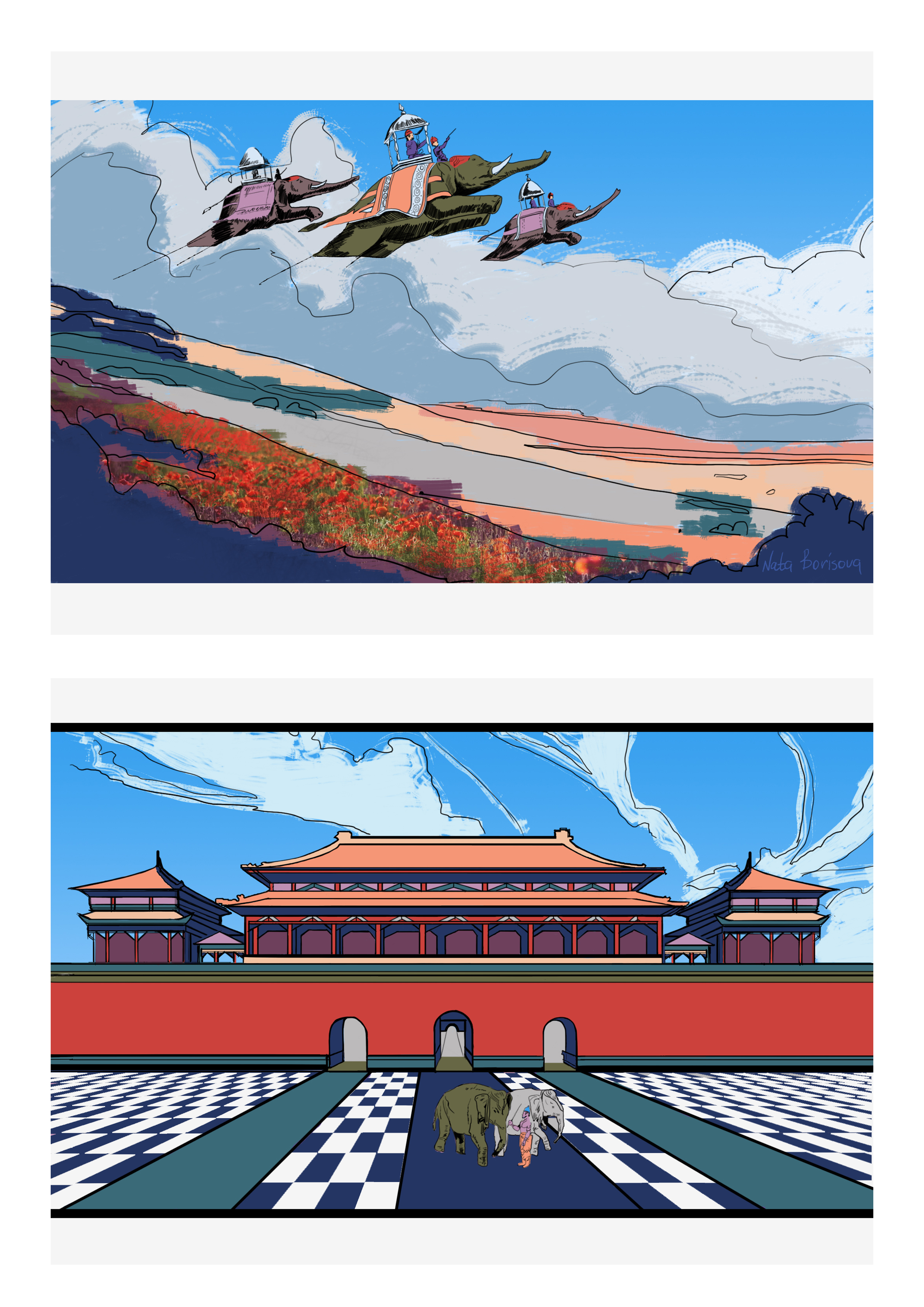 Flying elephants 