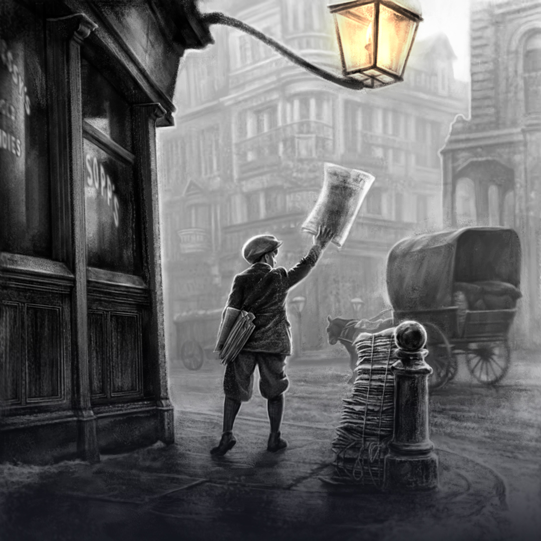 Newspaper boy
