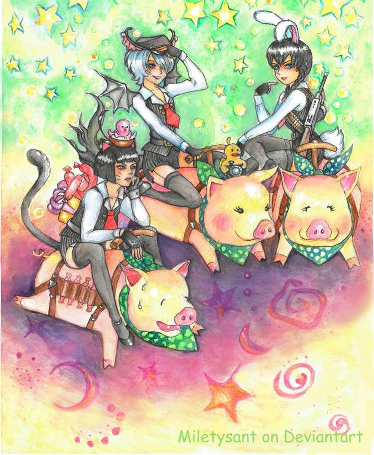 Happy three pigs by miletysant ddby70g pre