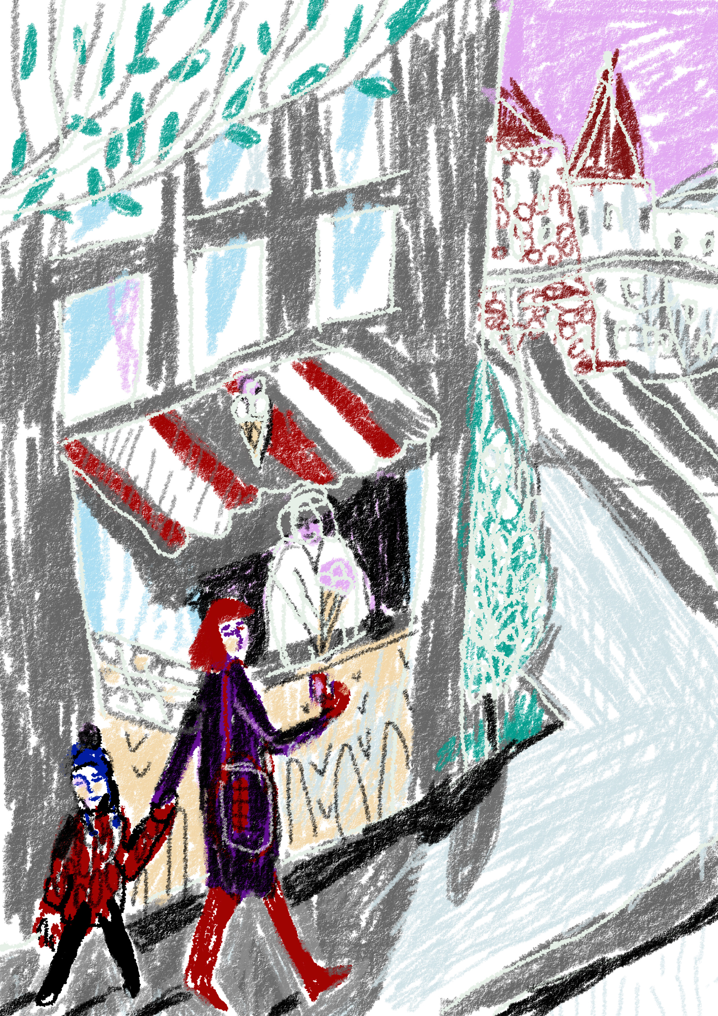Woman with the kid
