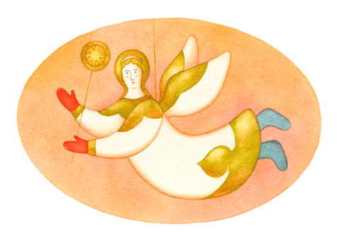 Christmas tree angel