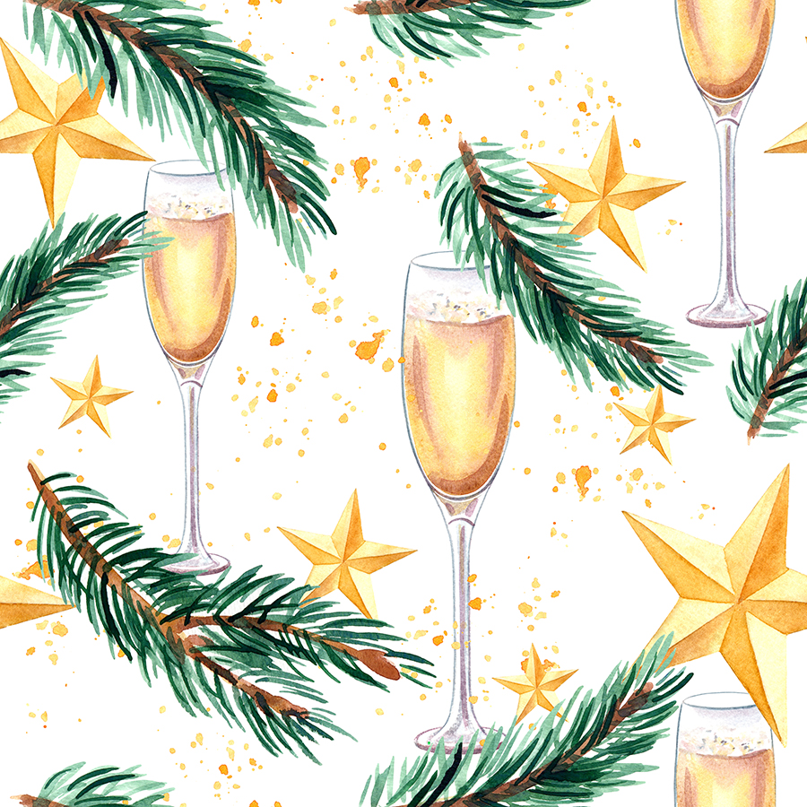 Pattern champagne spruce