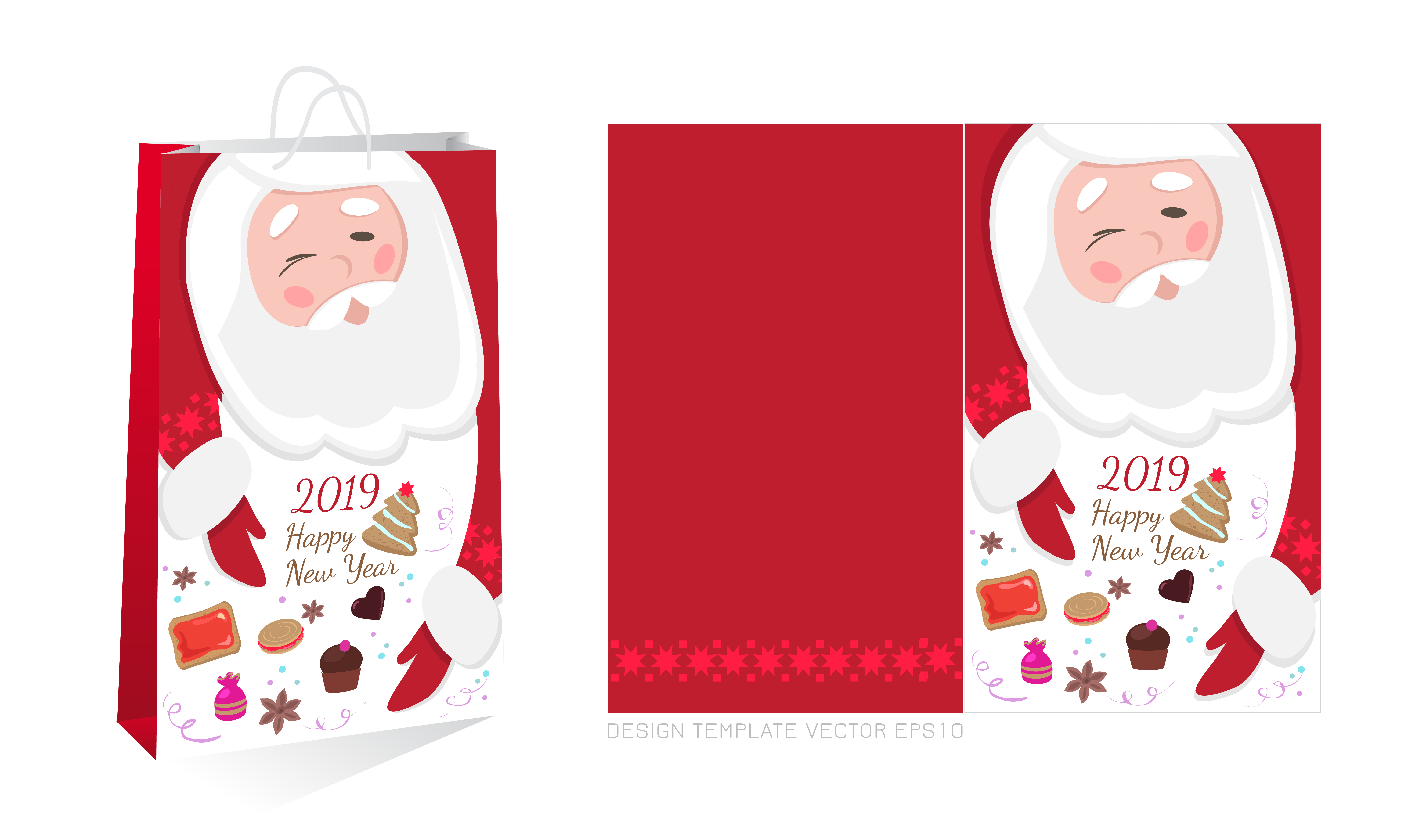Gift bag santa