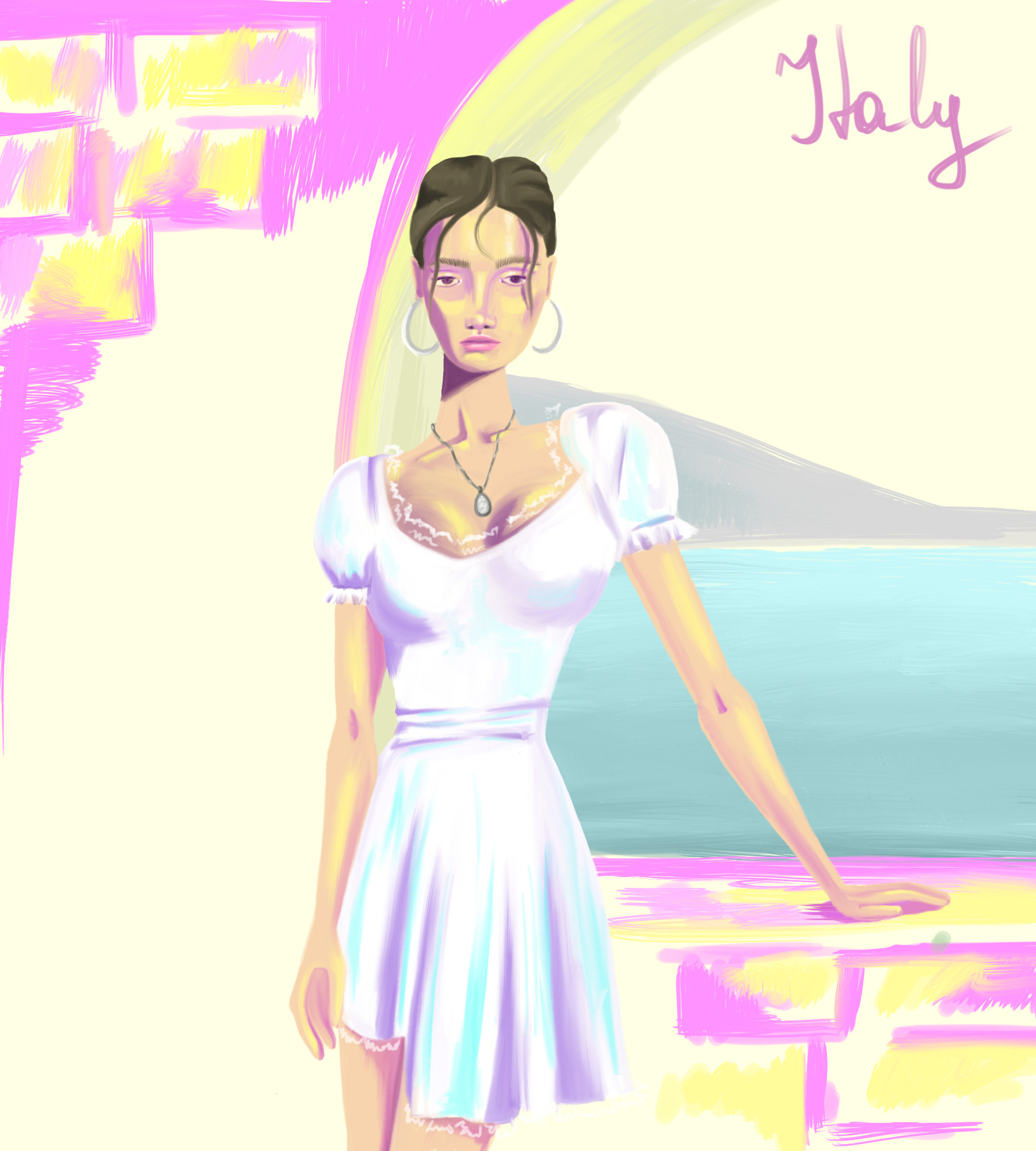 White dress