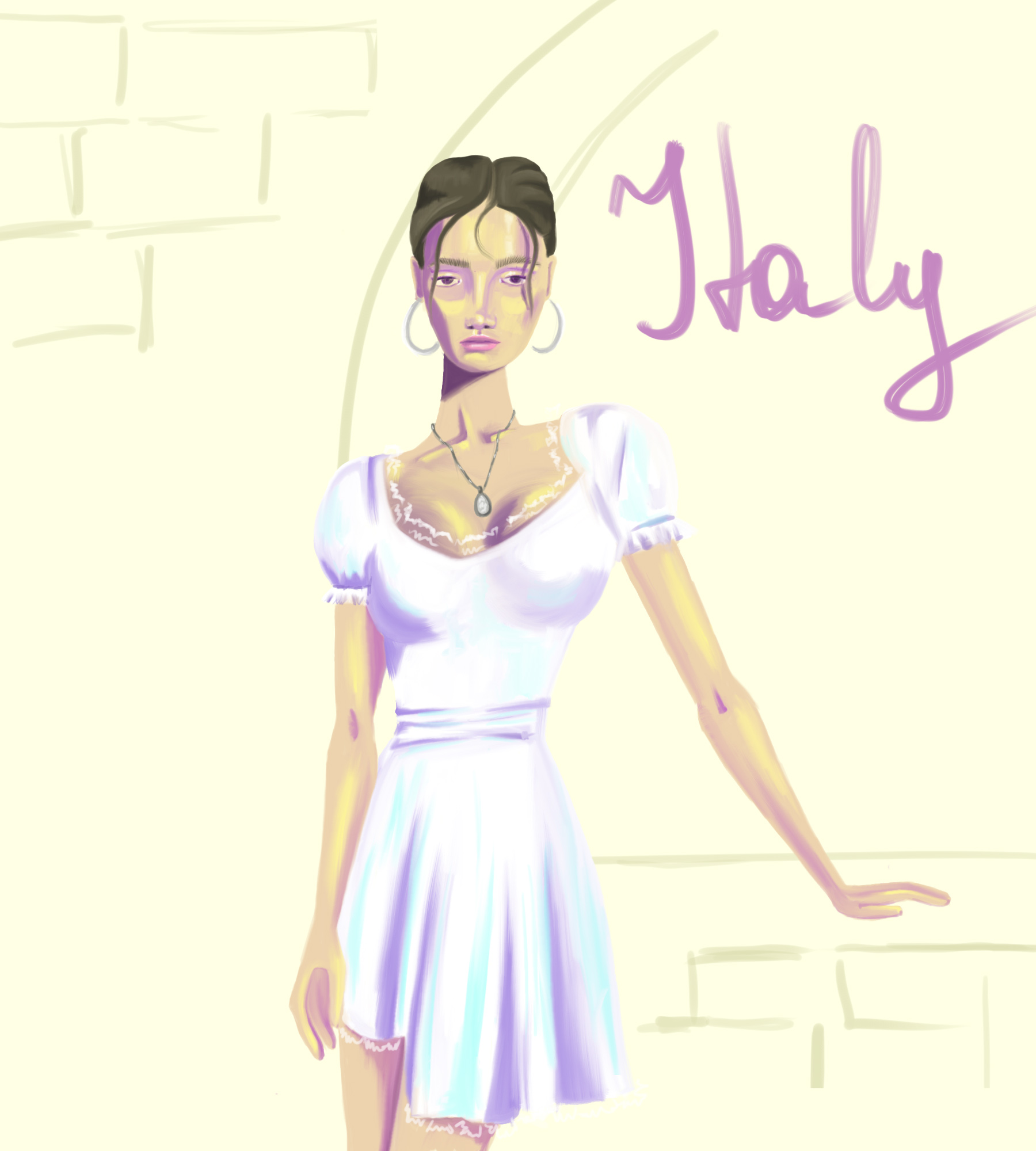 White dress 1