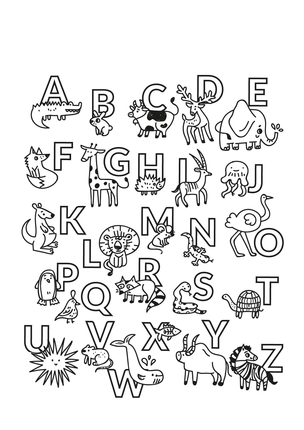 Alphabet vector 