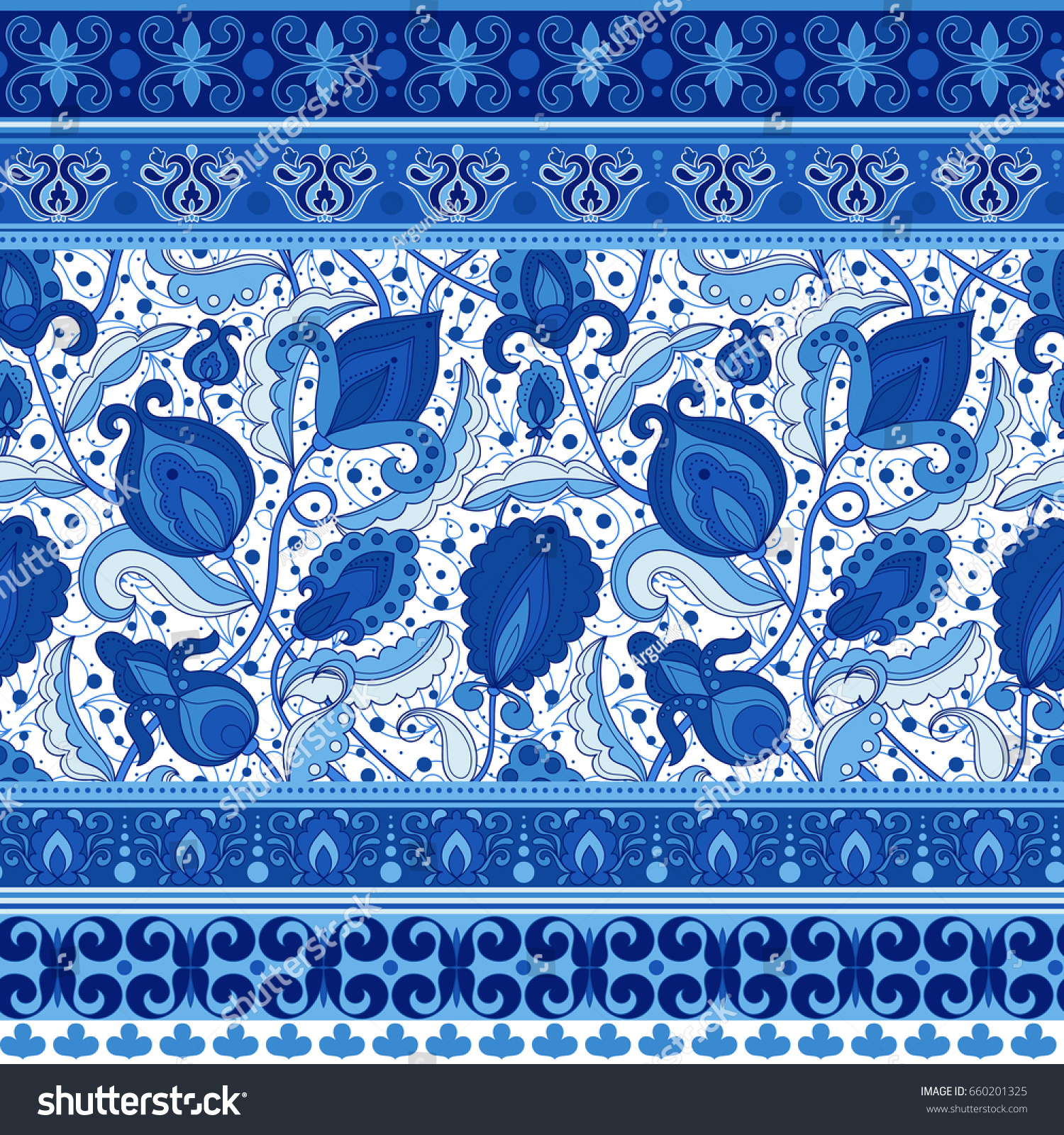 Stock vector paisley seamless pattern doodle hand drawn background indian motif ornament vector line art 660201325