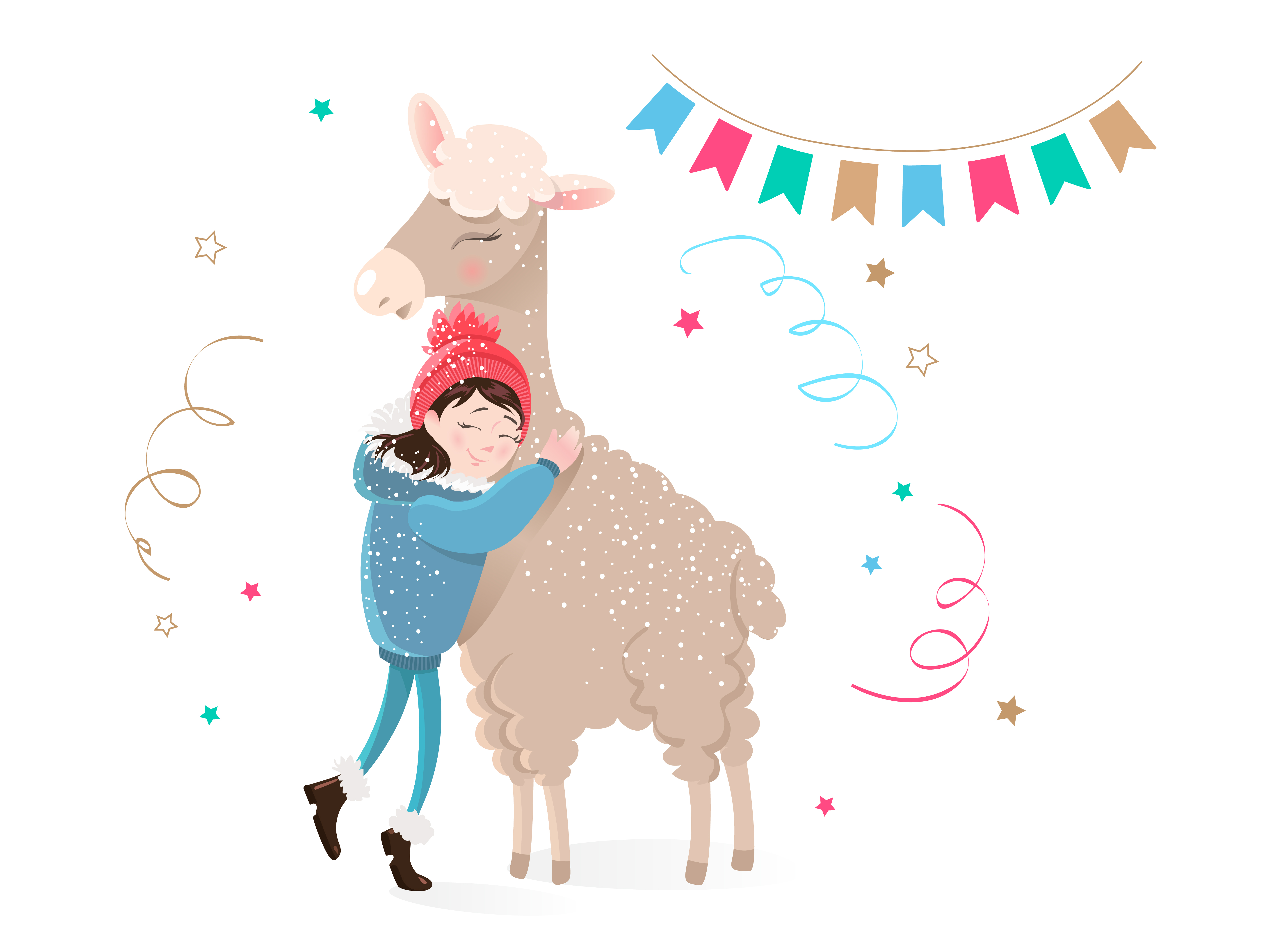 Girl llama
