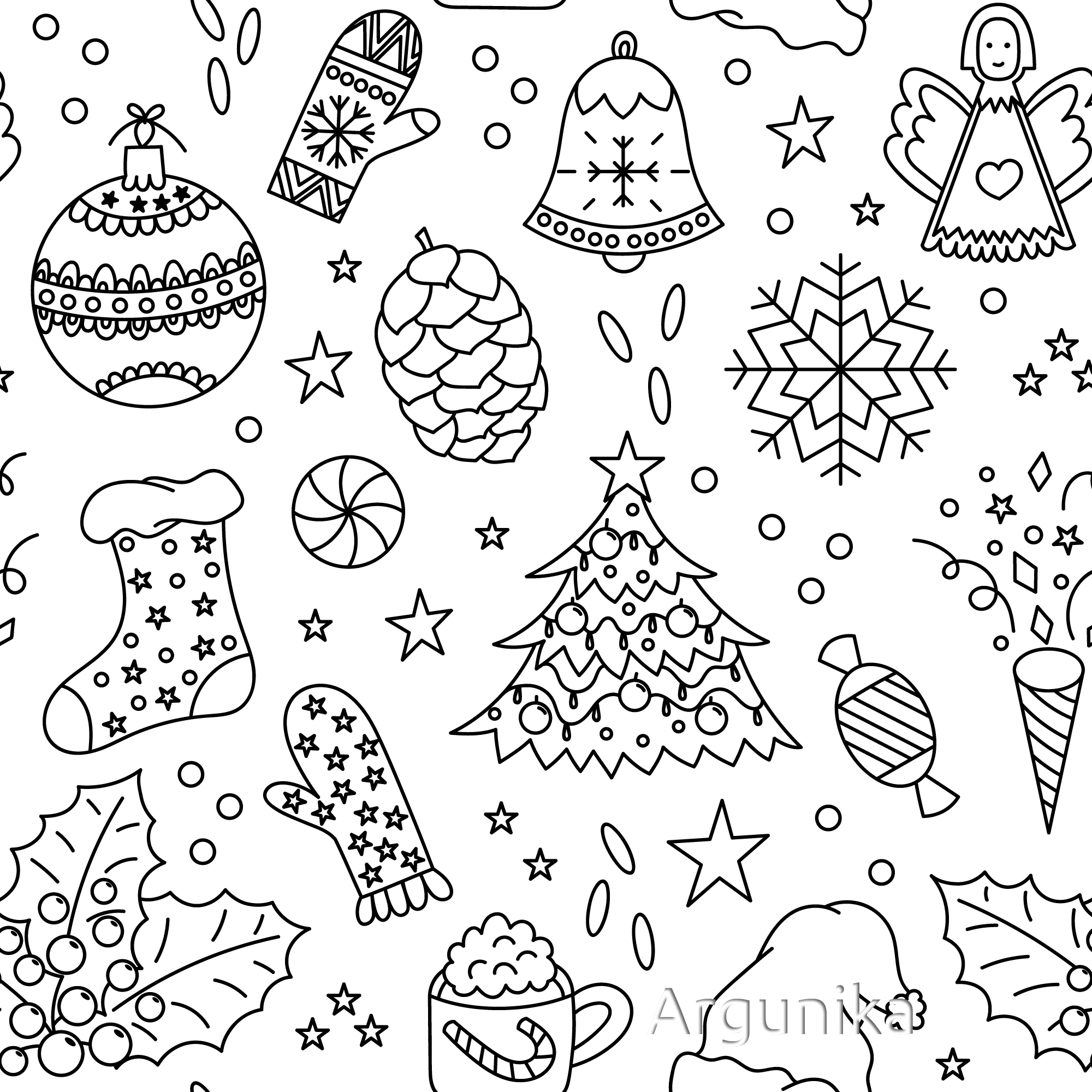 Christmas pattern an orig
