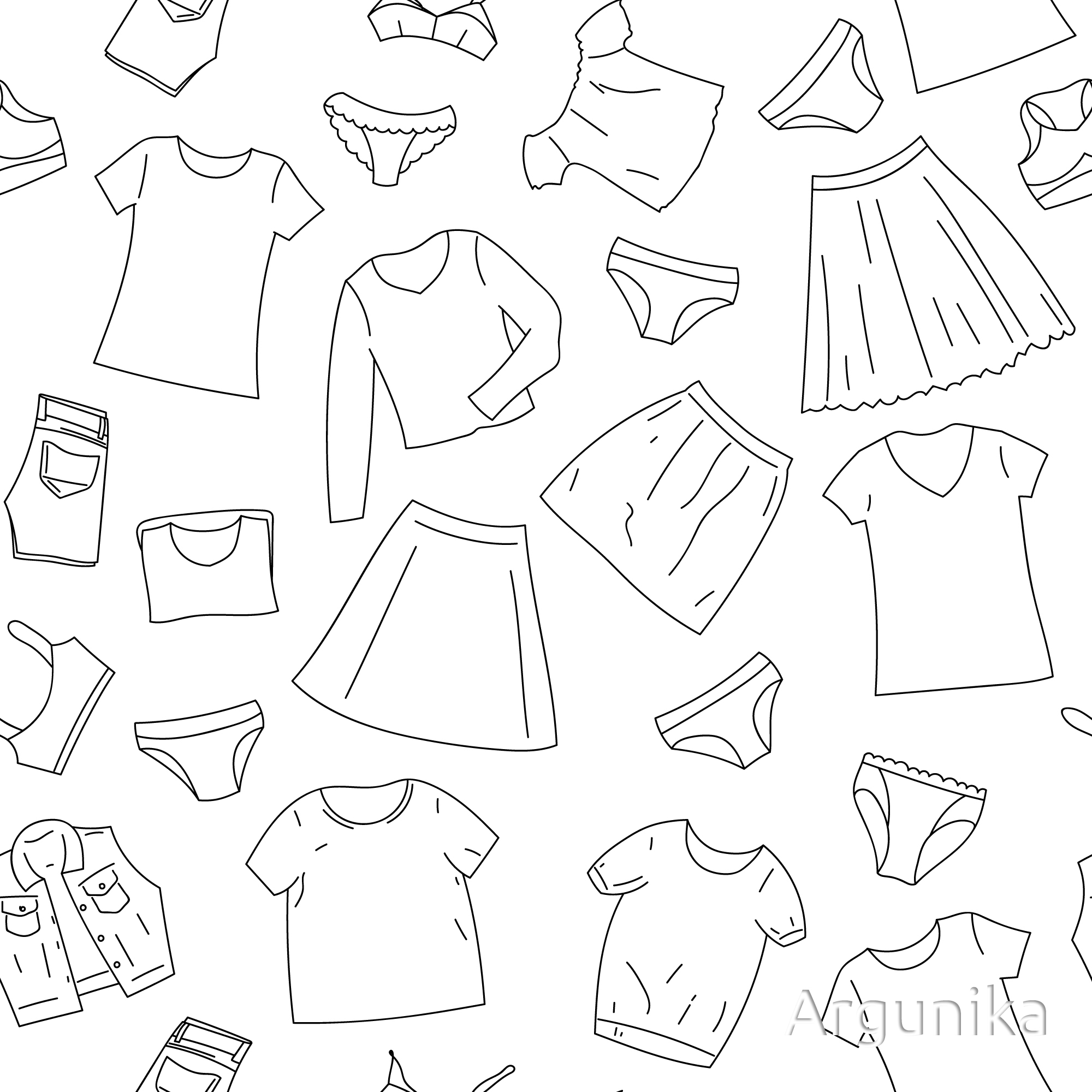 Clothes pattern an 1 orig