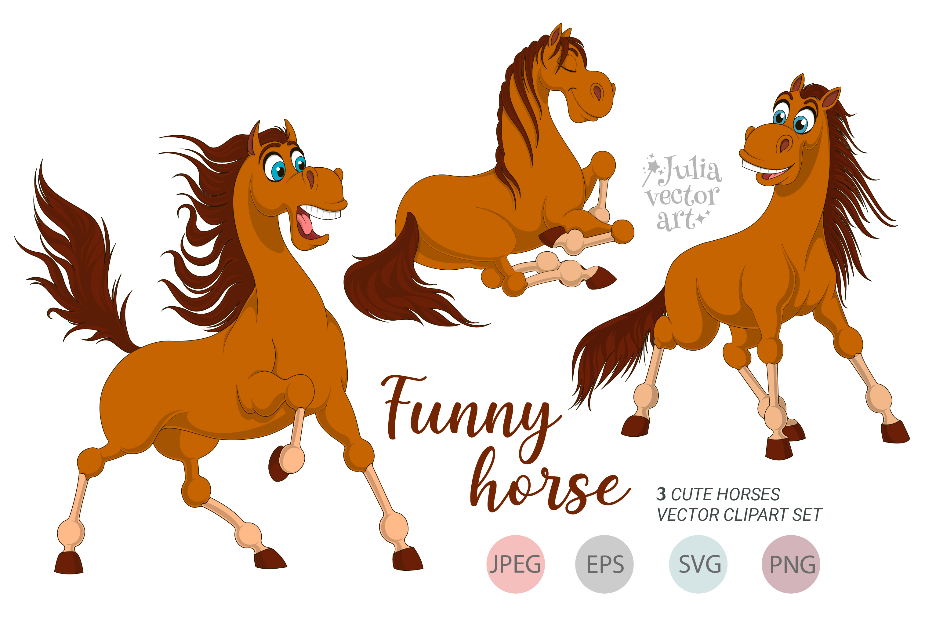 Set of horses1