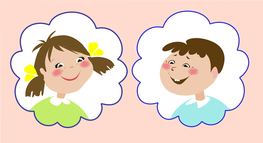 A girl and a boy