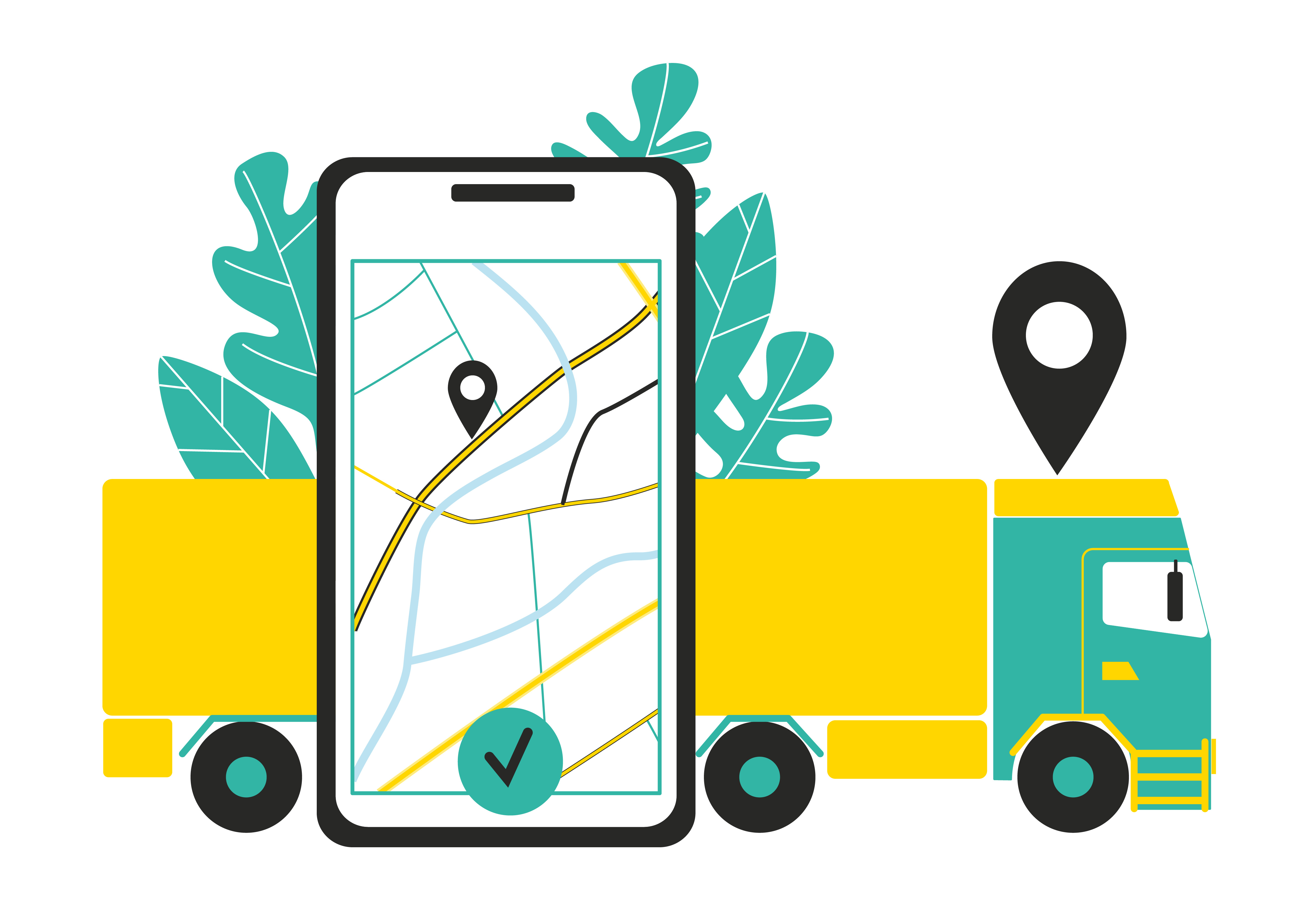 Truck with phone