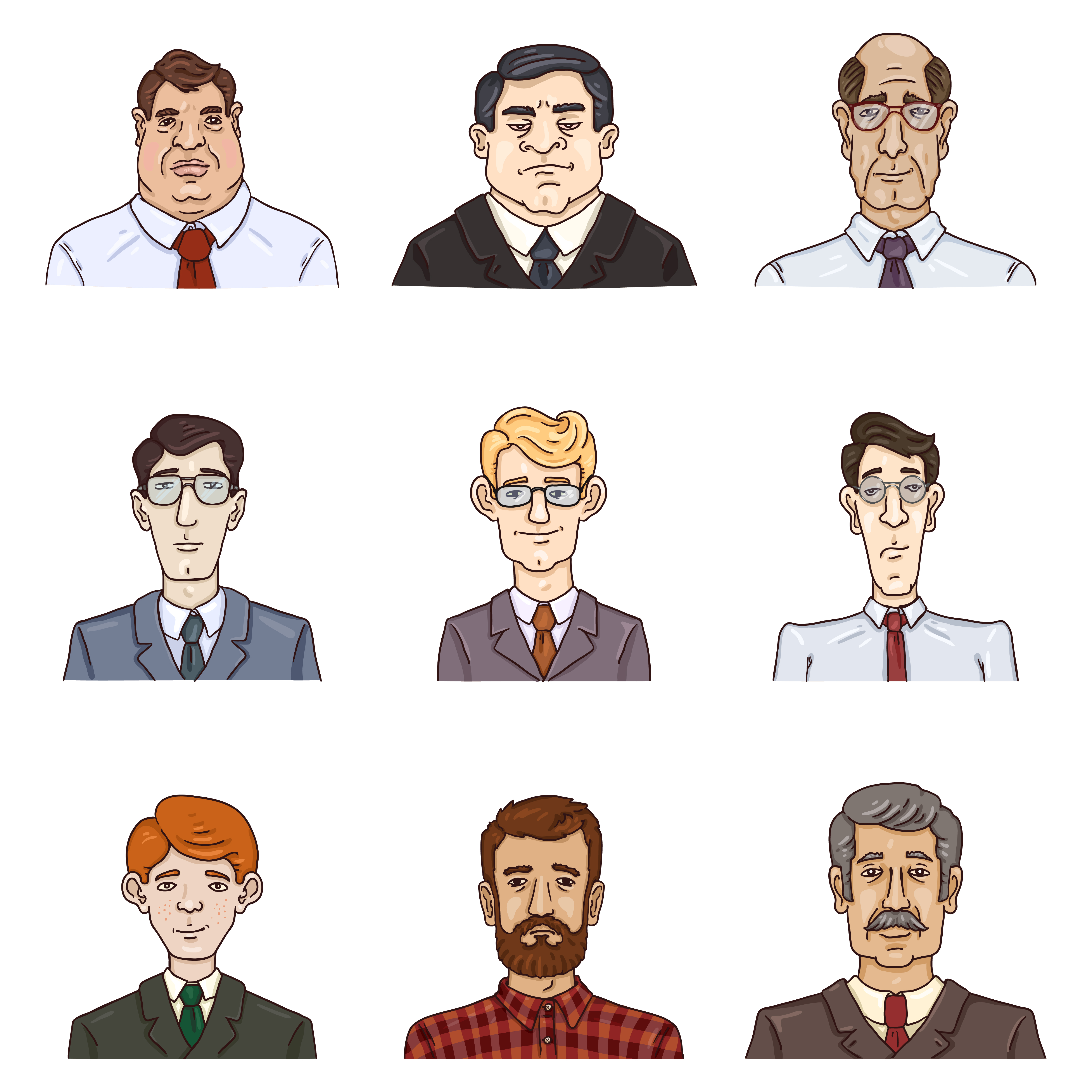 Faces cartoon  4 