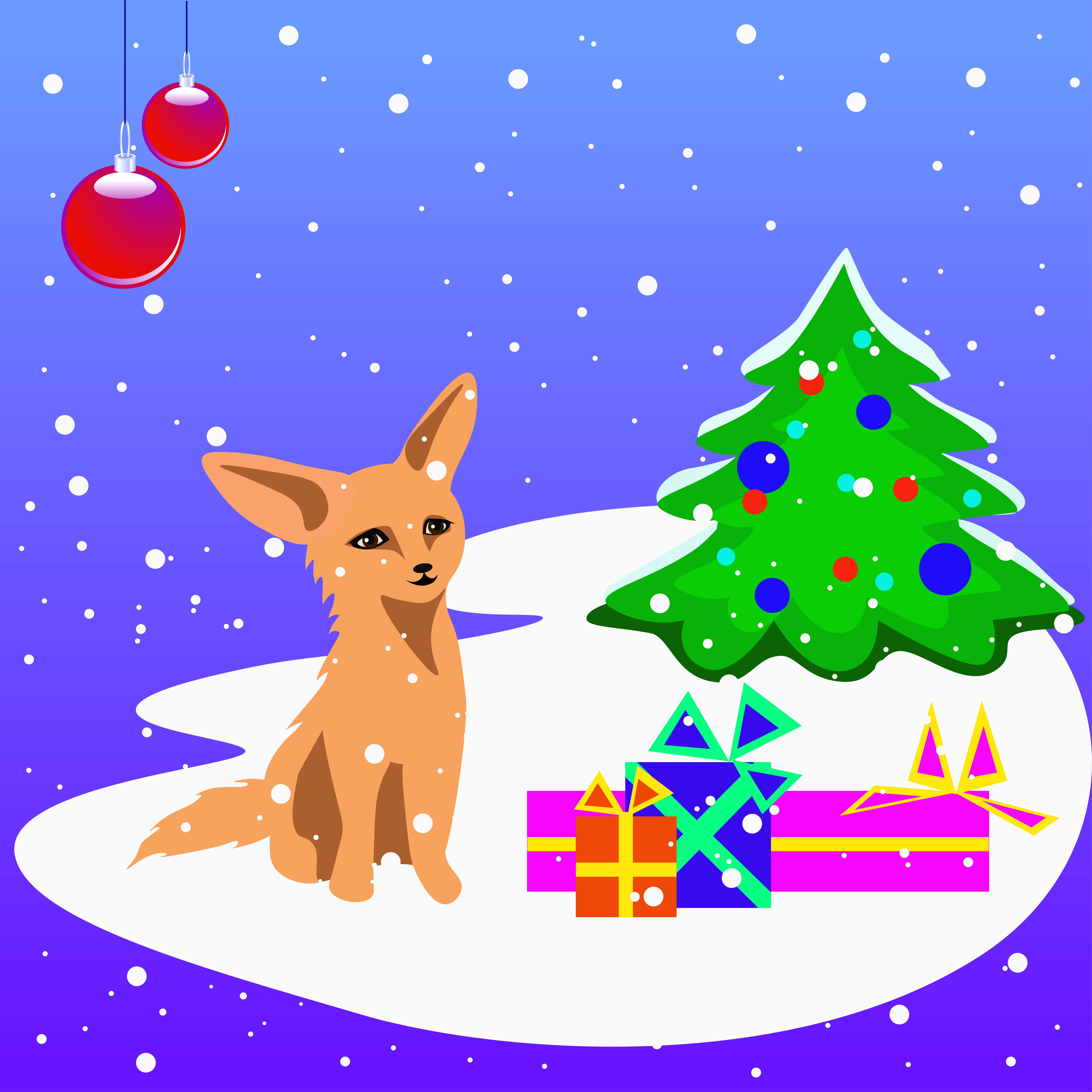 Fox christmas