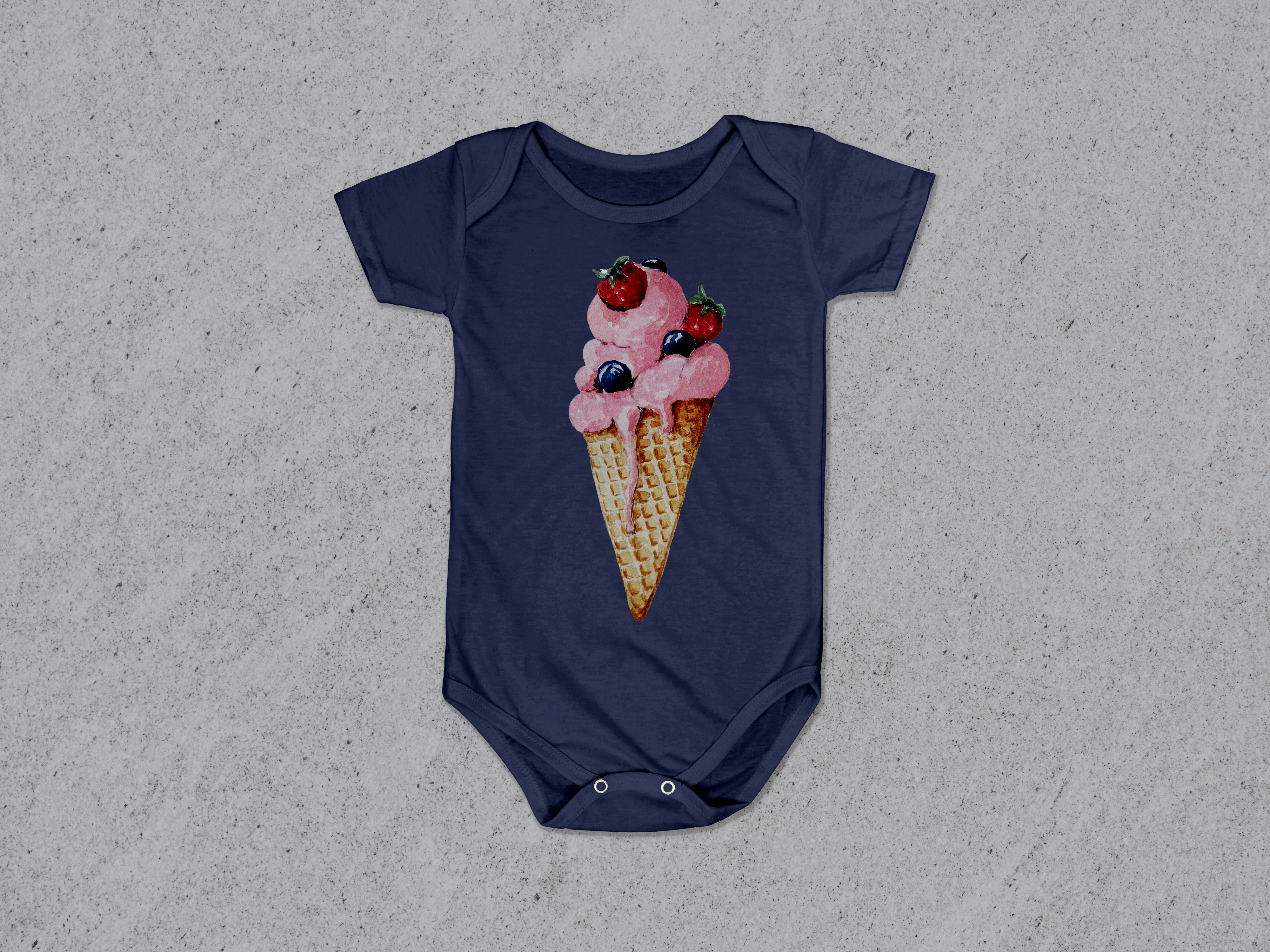 Free baby onesie mockup psd