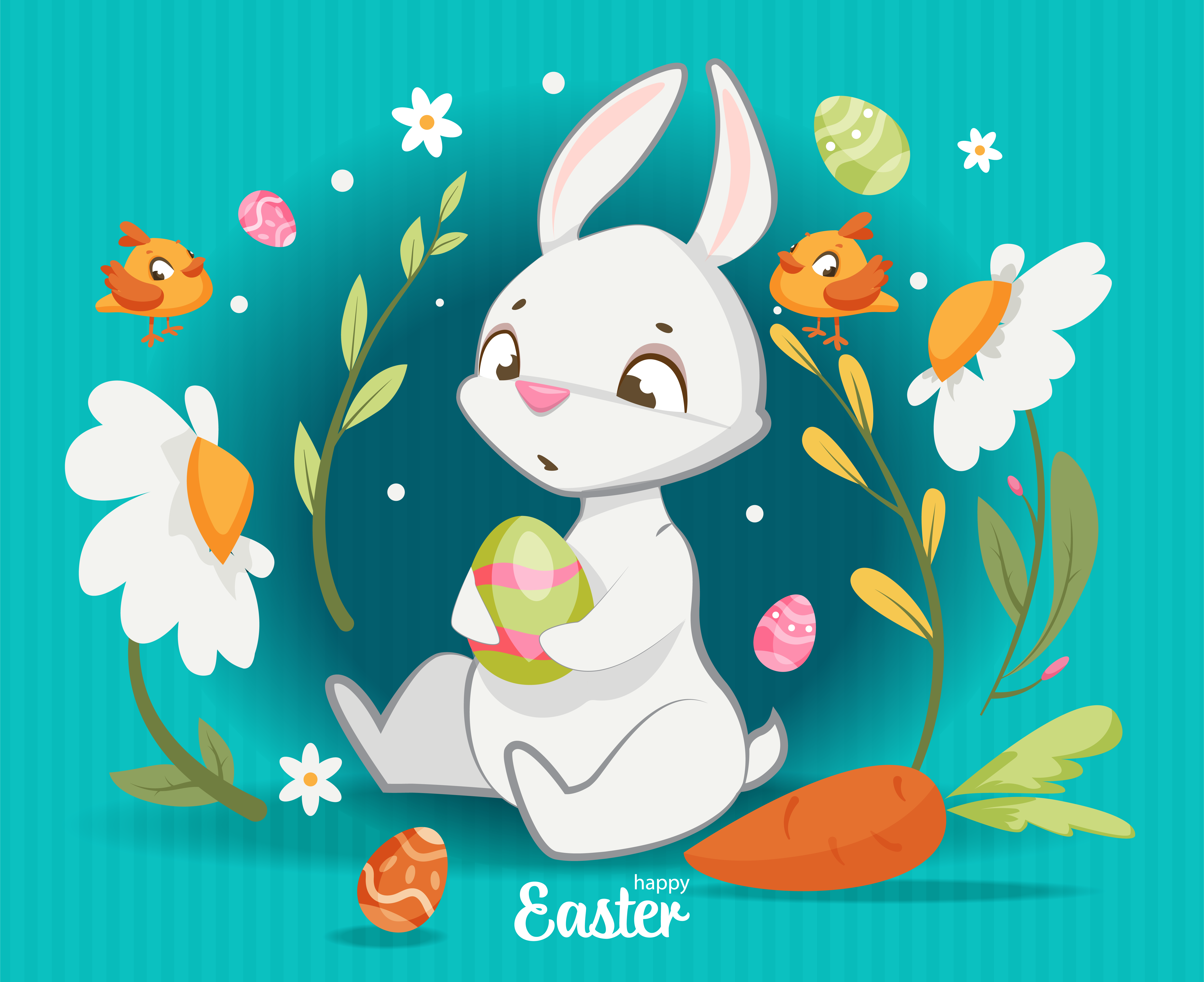Rabbit. easter theme