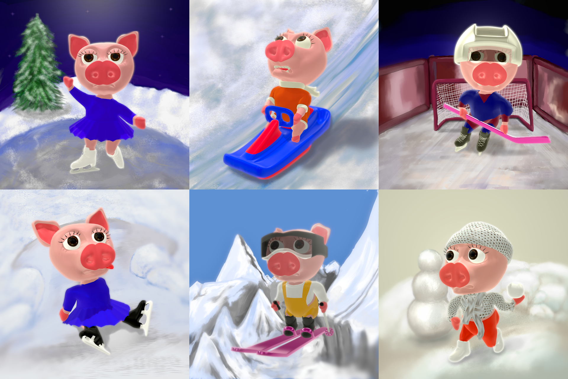 Pigs pictures 3d2d