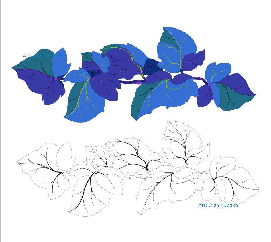 Illustration. book. plants.
