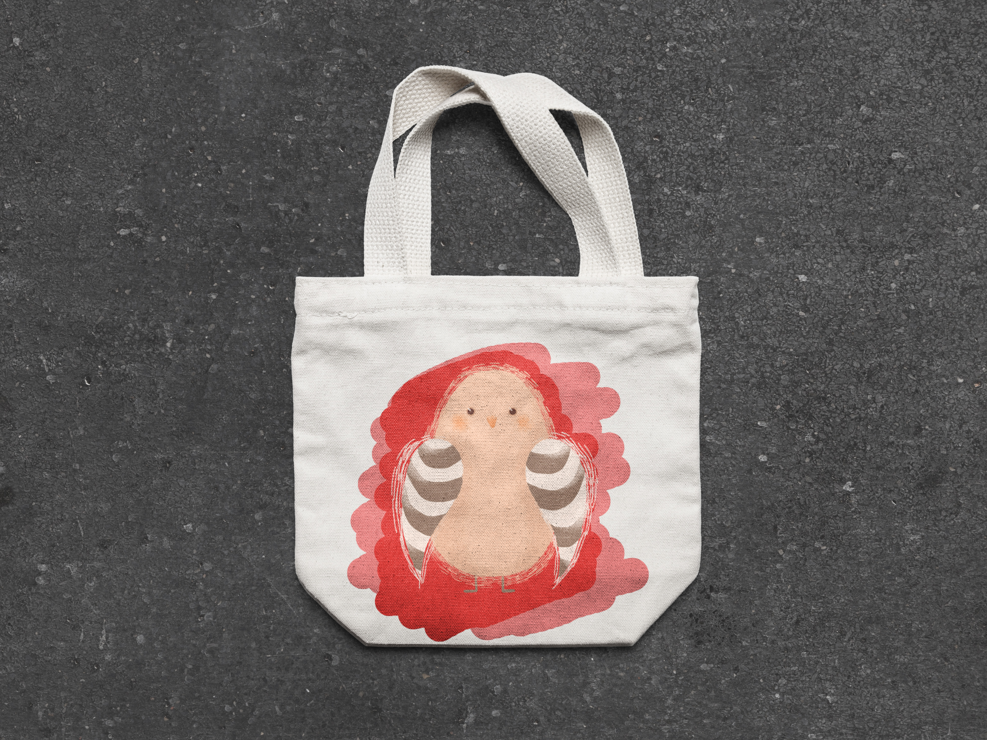 Small canvas tote bag mockup