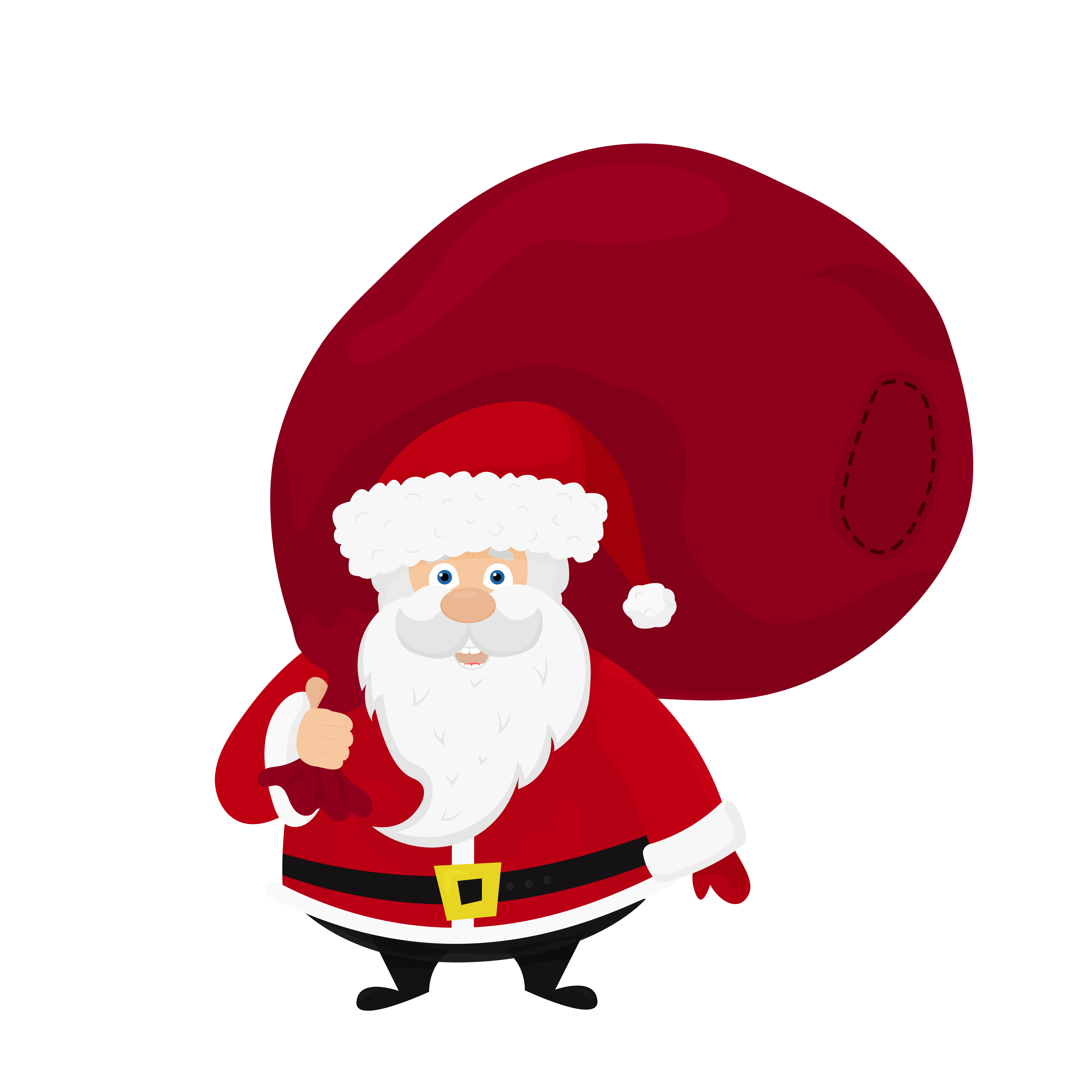 Santa claus with a big bag