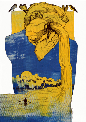 Yellow blue hug 500
