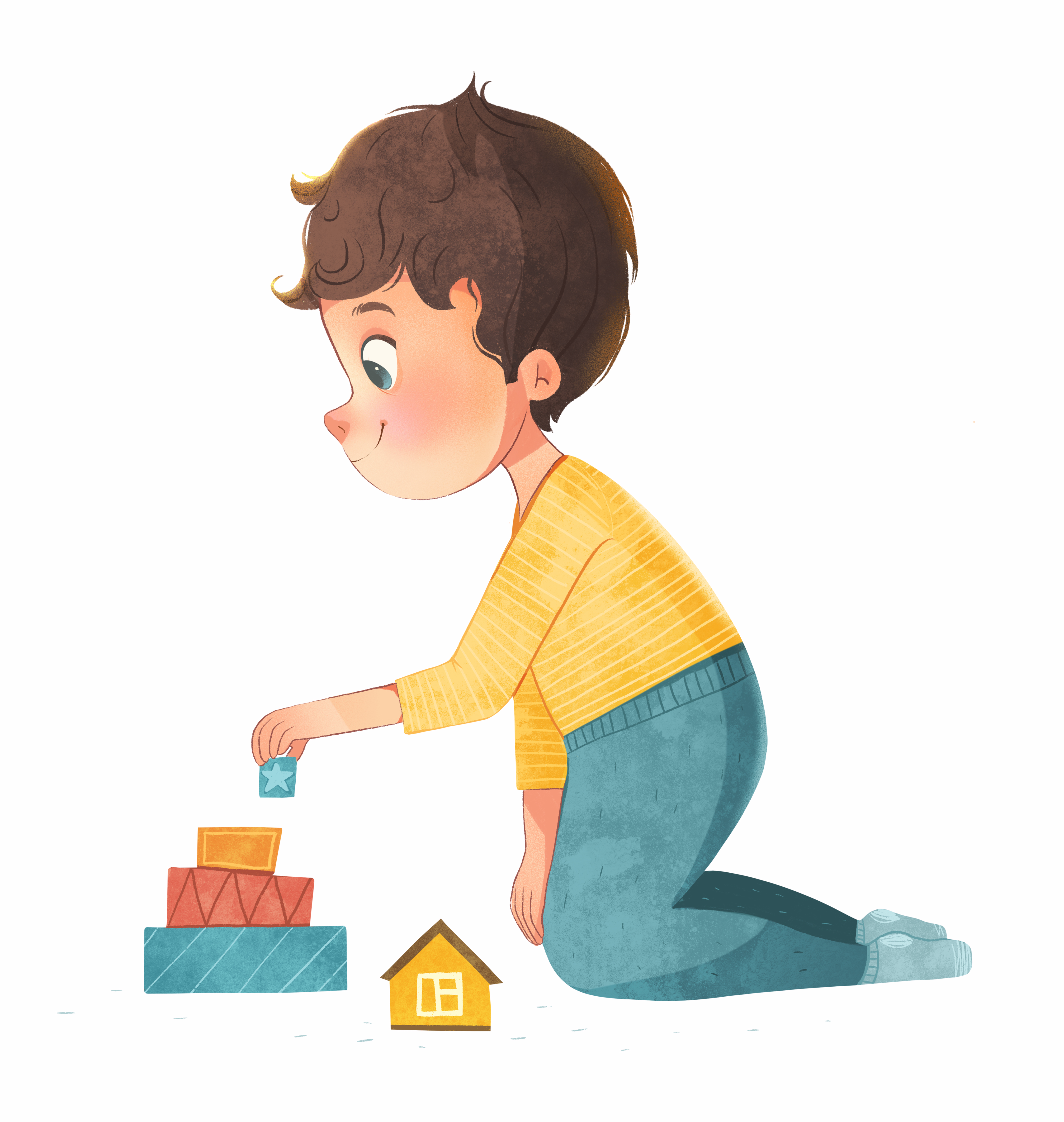 Boy and book