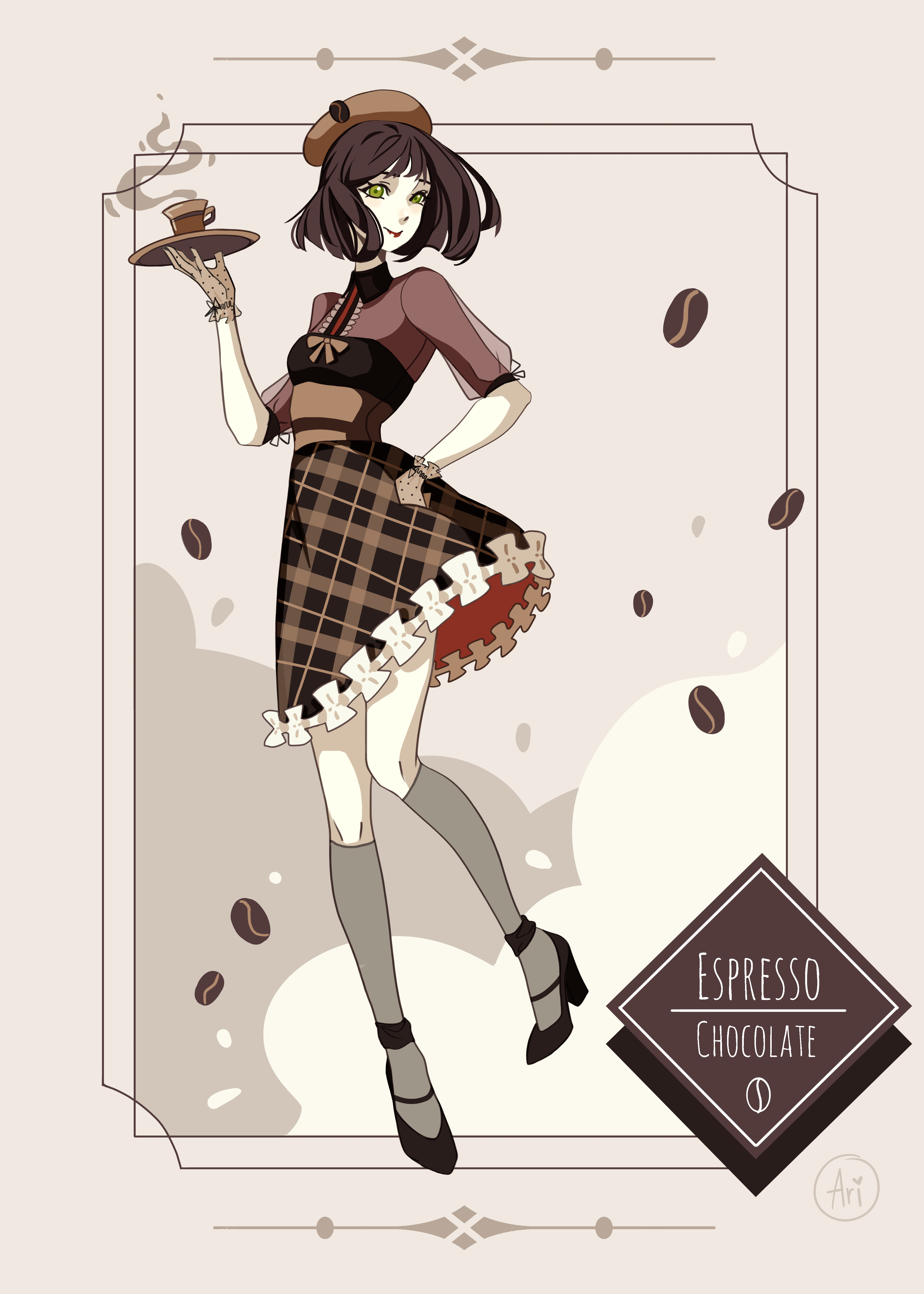 Chocolate espresso frame