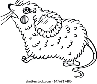 Coloring page cute mouse 260nw 1476917486
