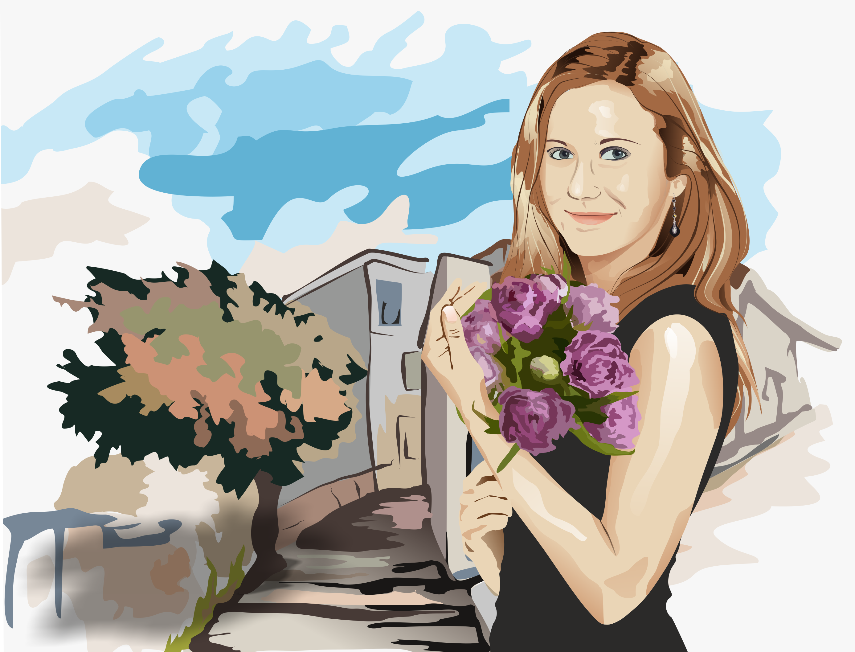 Portret vector itogoviy new