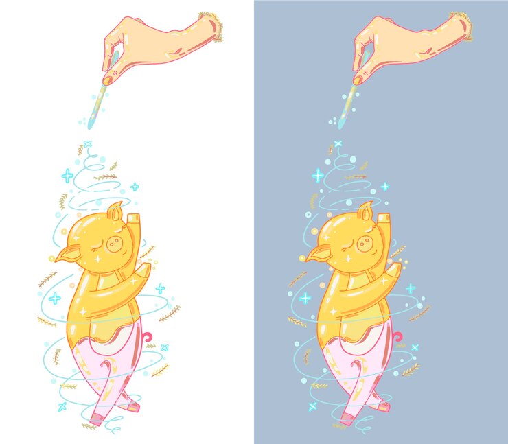 Gold magical pig 3208 39
