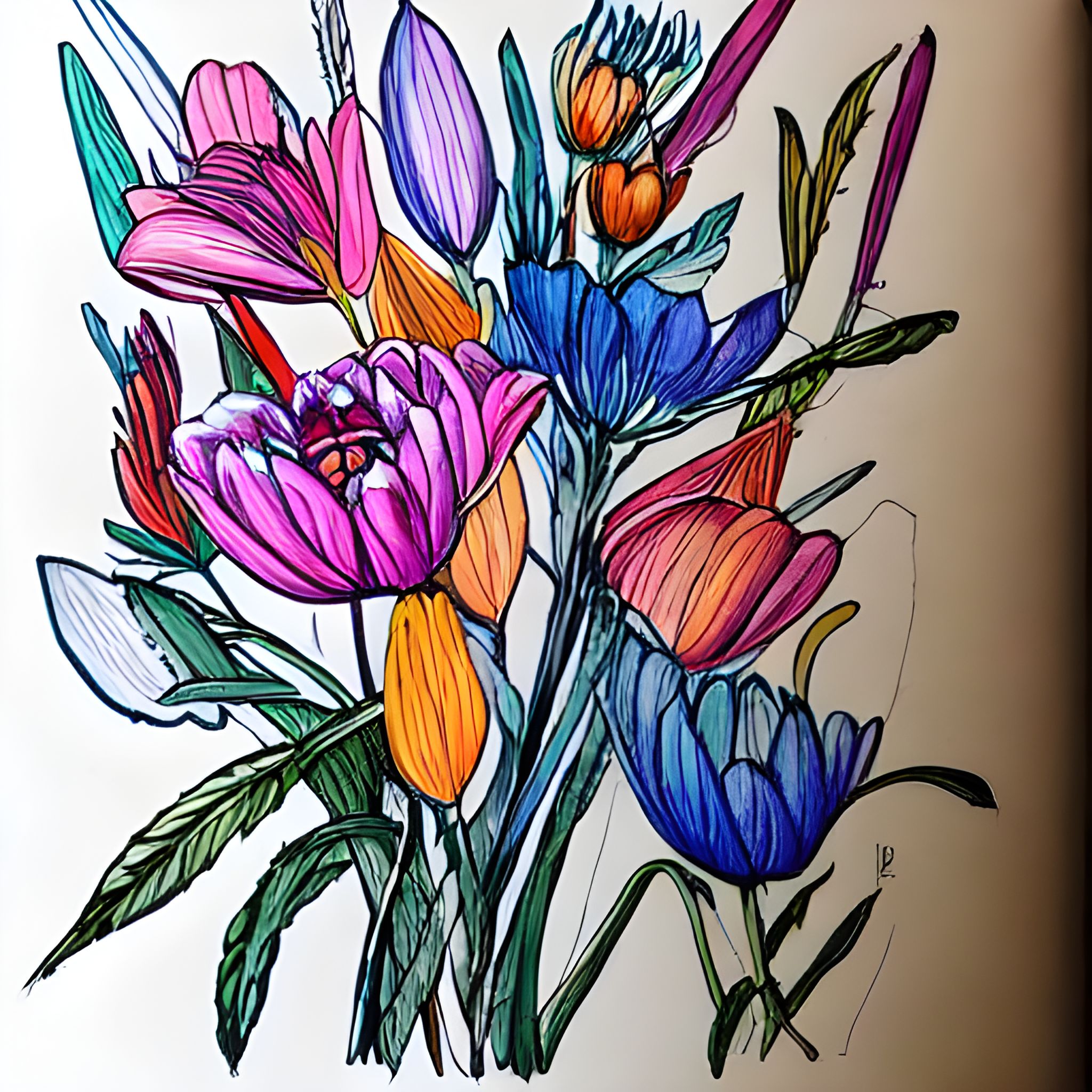 Beautiful telpans in hand drawn color 1668525906574