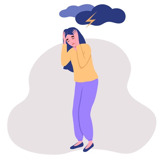 Anxiety woman