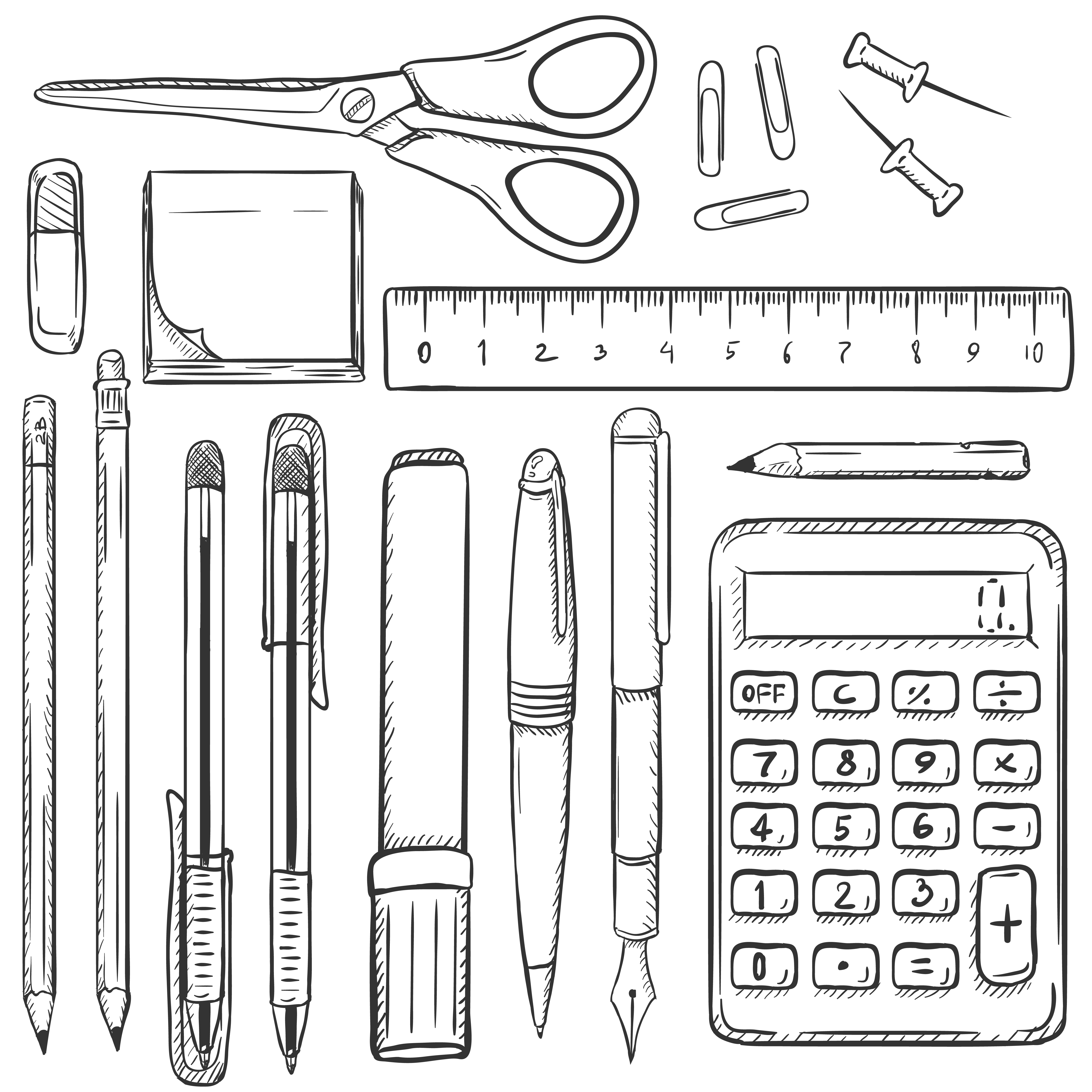 Sketch set of stationery