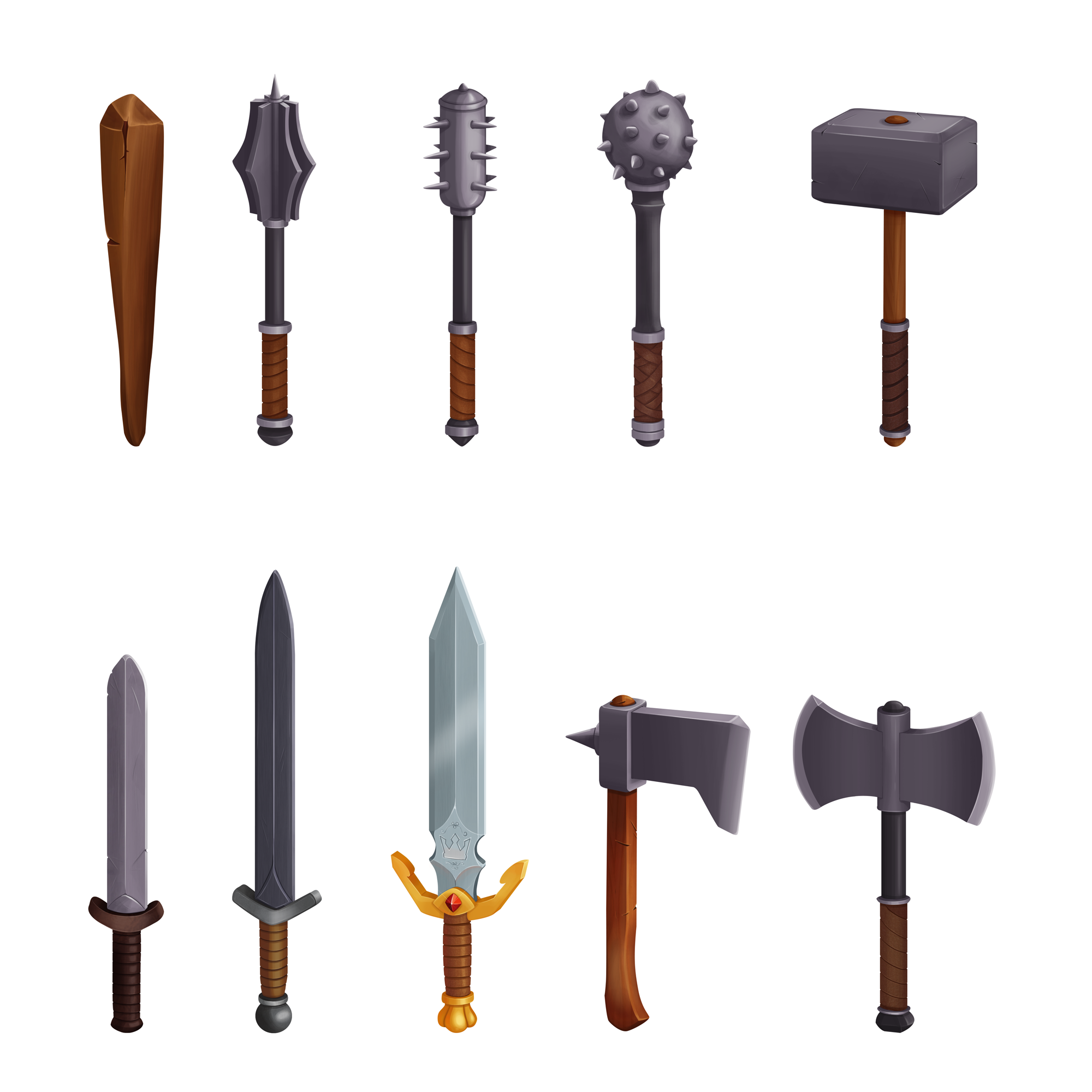 Weapon final set white
