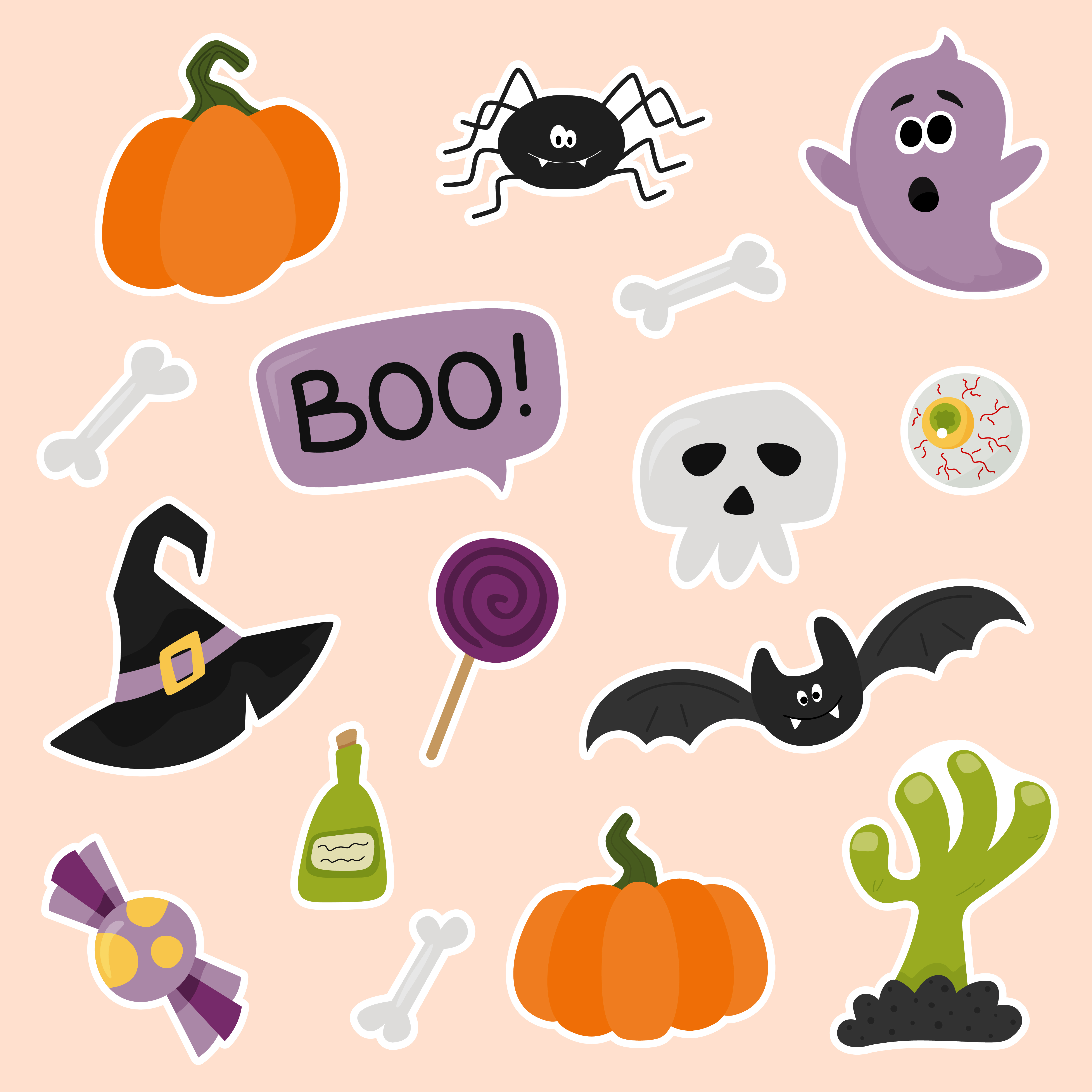 Halloweenstickers