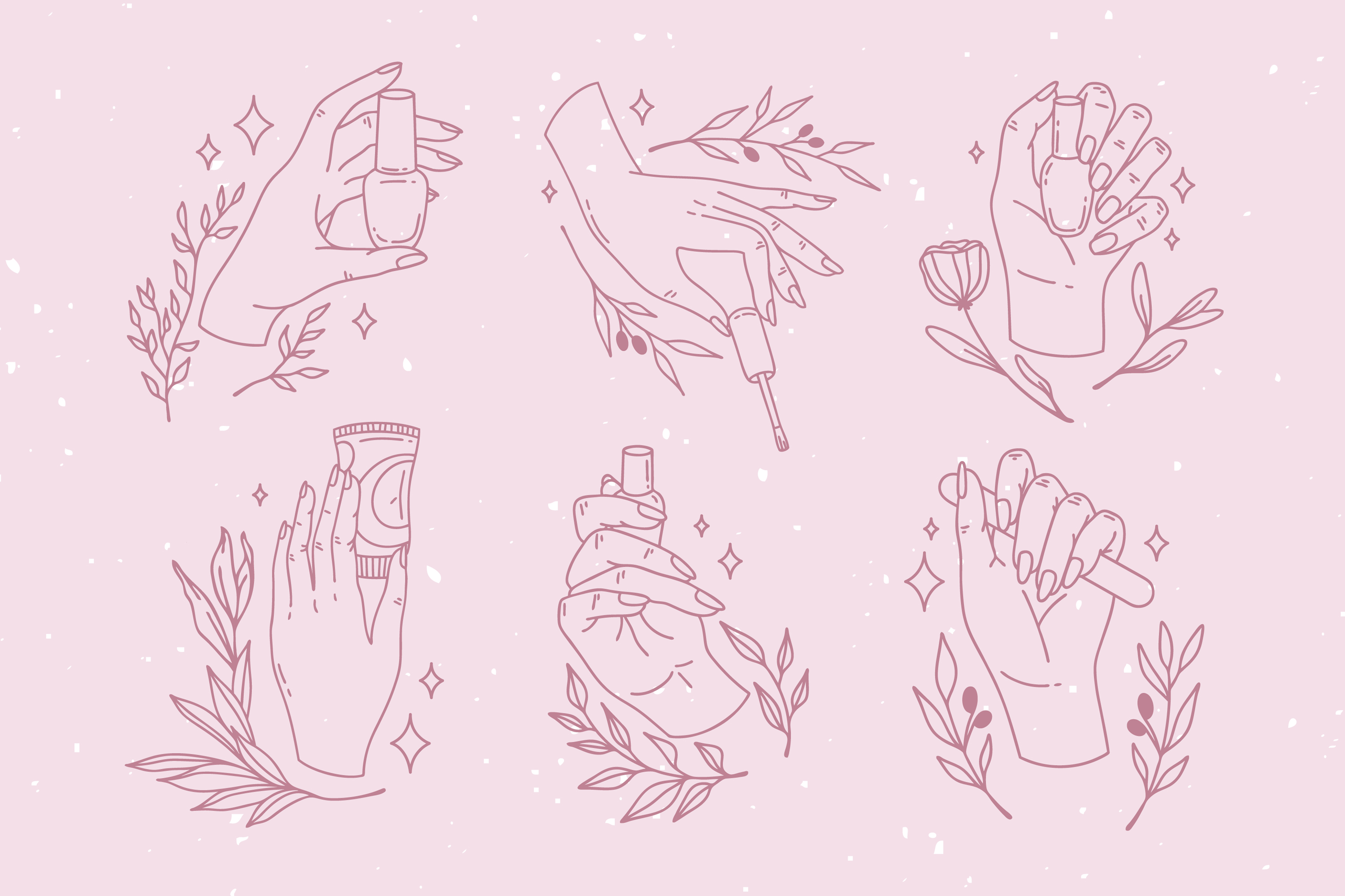 8 manicure hand collection