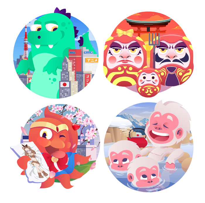 Main japan sticker p