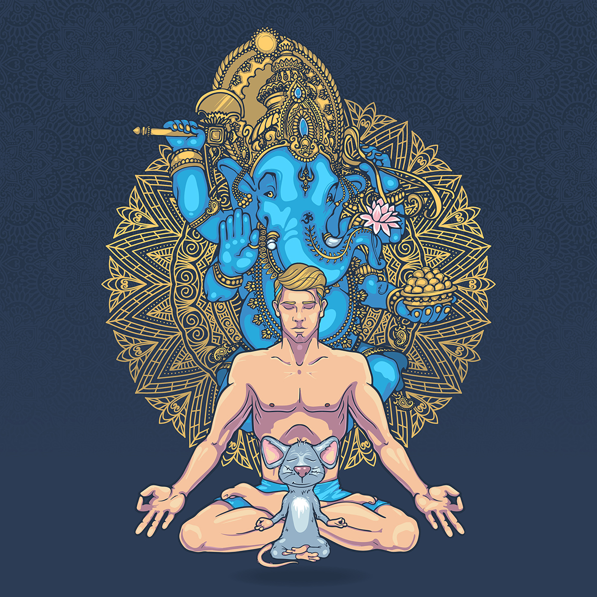 Yoga ganesha 01