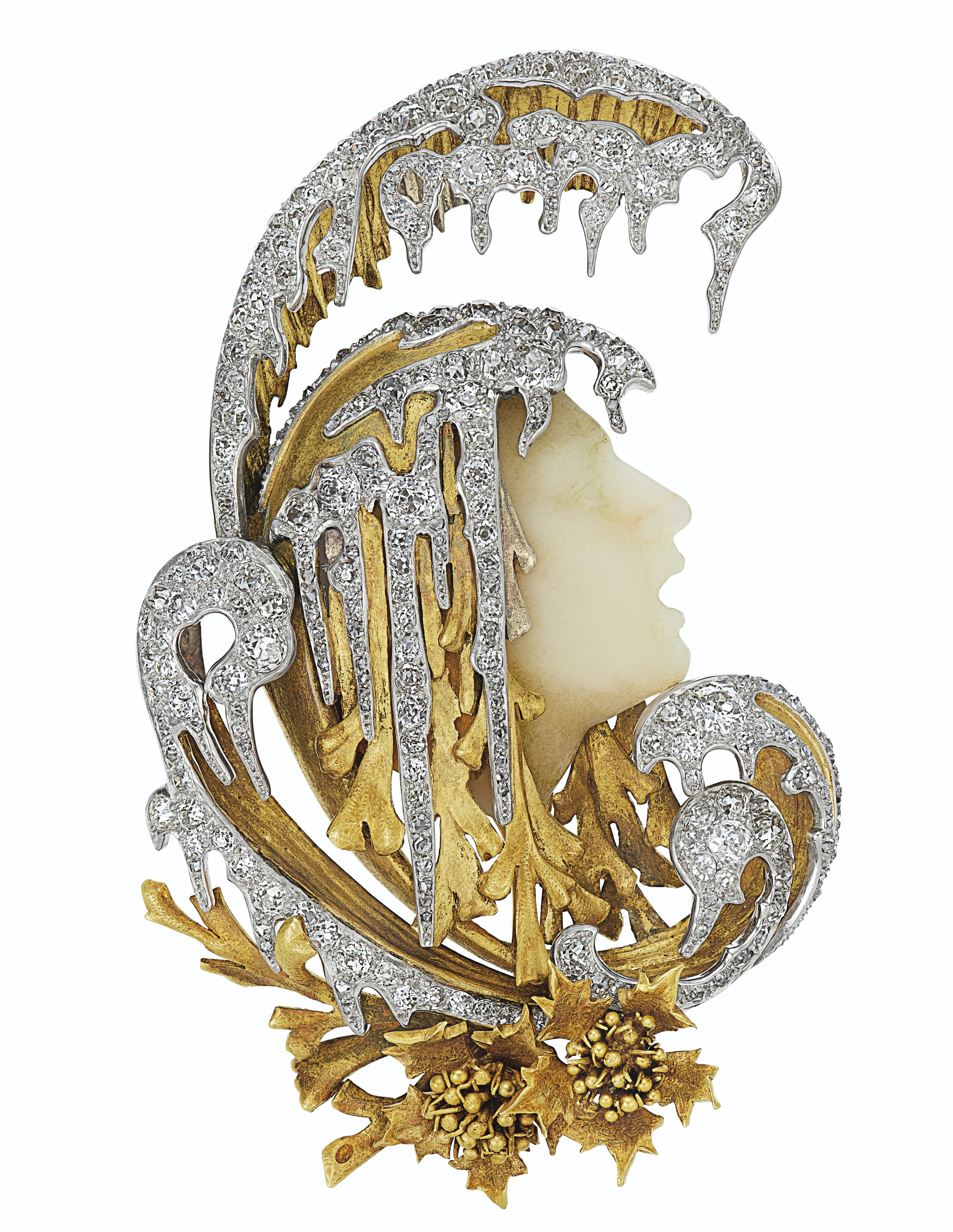2019 nyr 17465 0147 000 art nouveau diamond and hardstone brooch attributed to gabriel falguie081256 