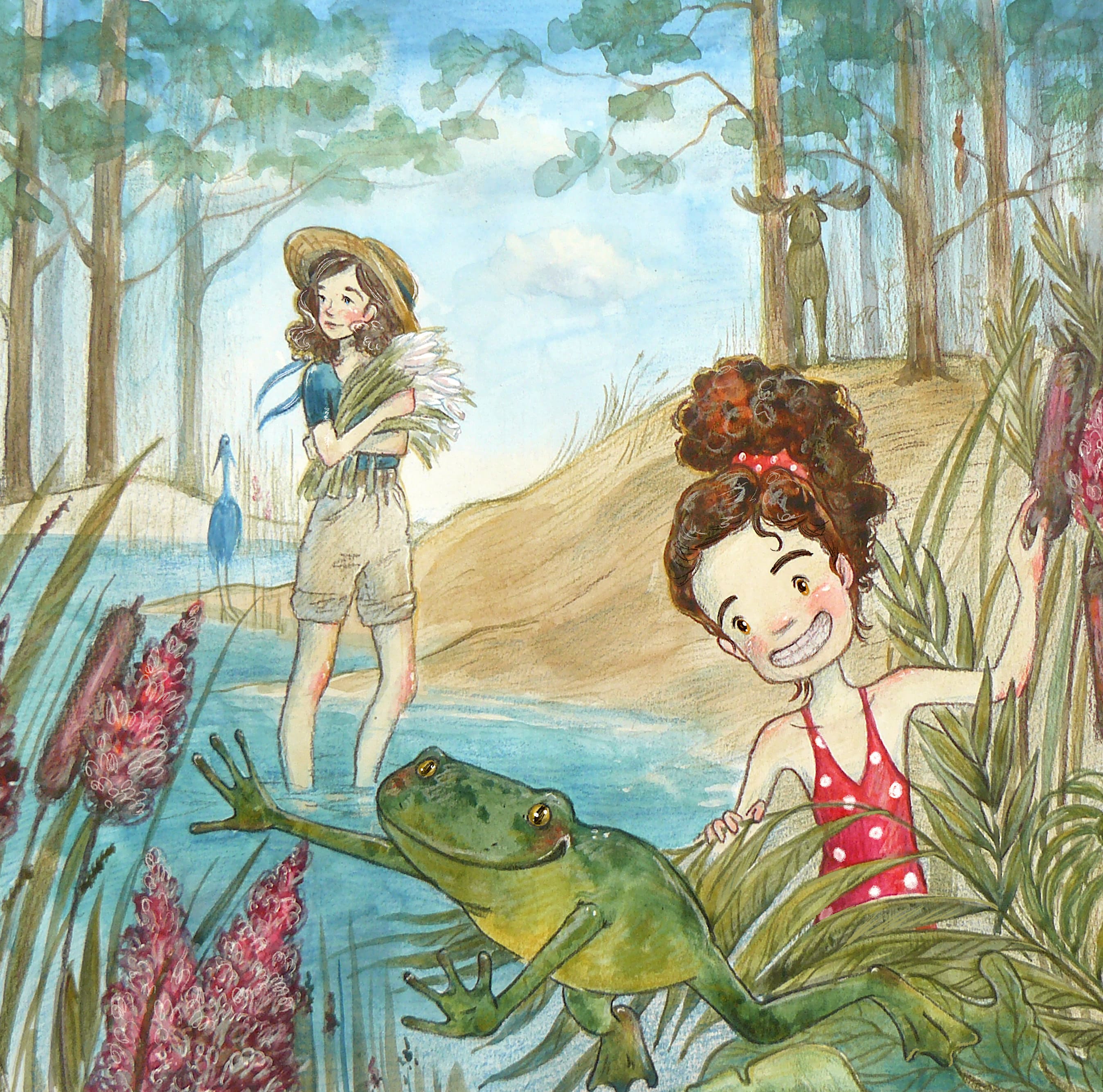 Children s illustration of evgeniia erokhina aunt joan and me cover