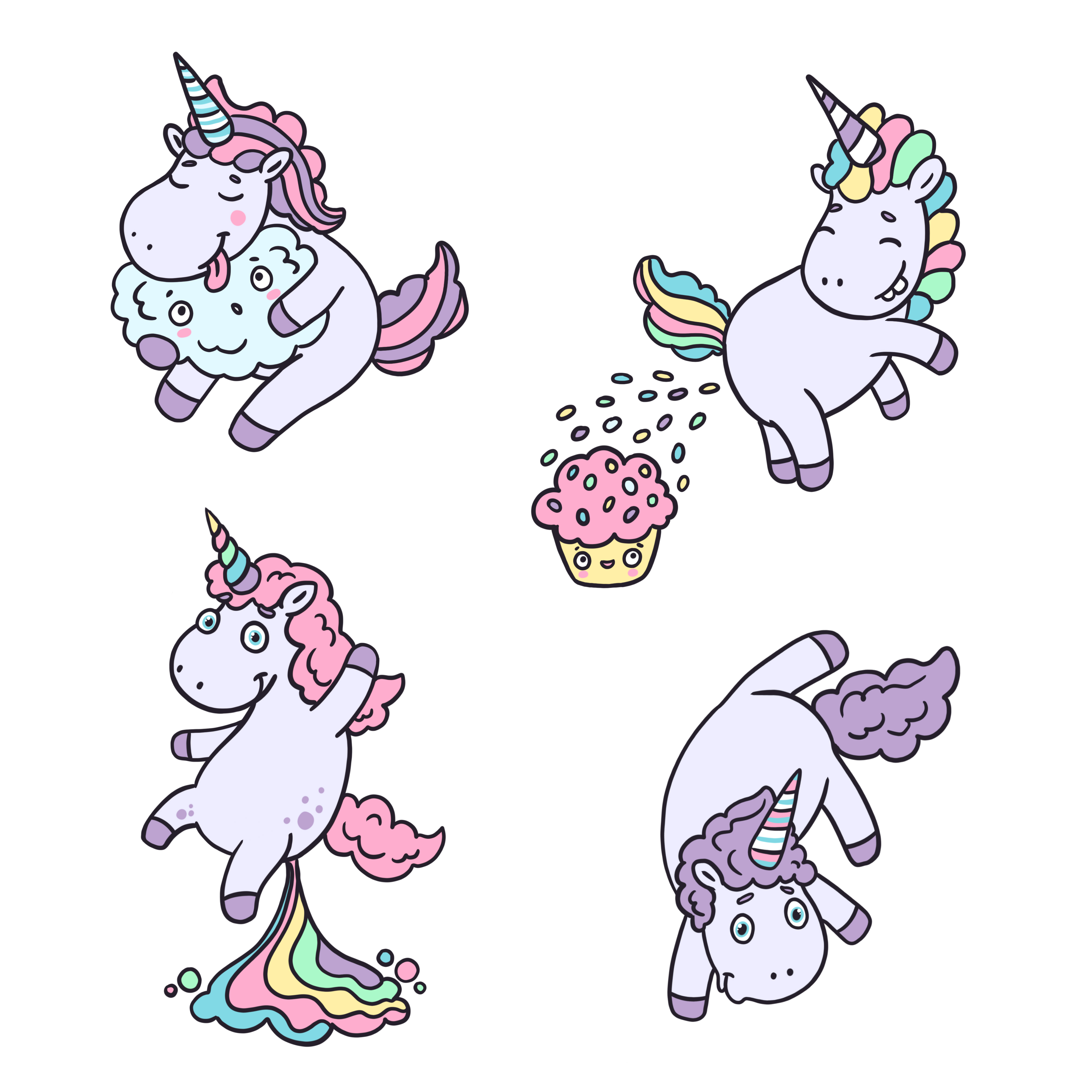 Unicorn fun pattern