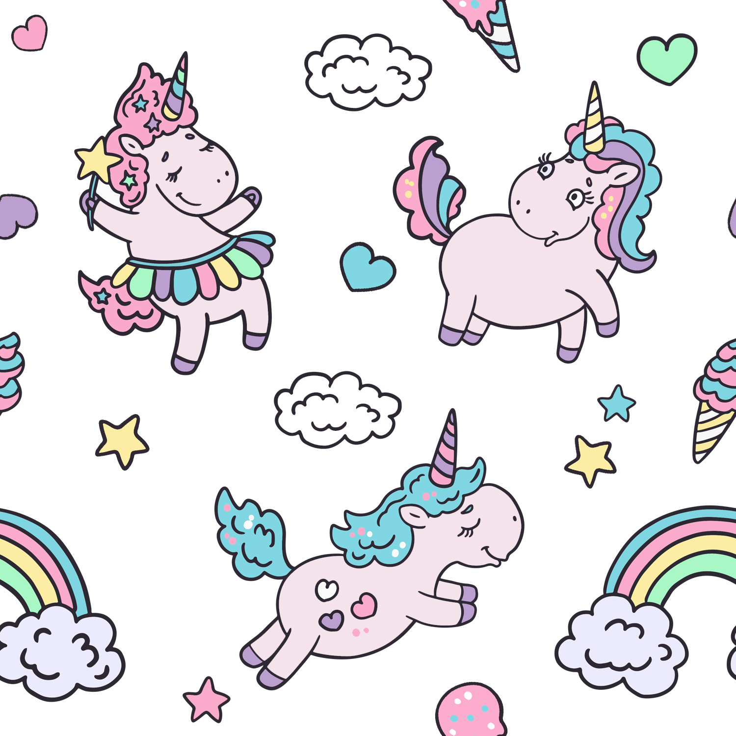 Unicorn girl  modul pattern 1500