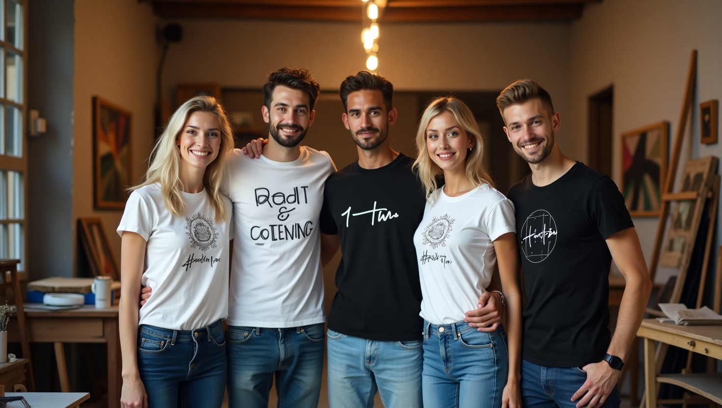 Flux dev men 2025 years old in fashionable stylish tshirts whi 0  1 