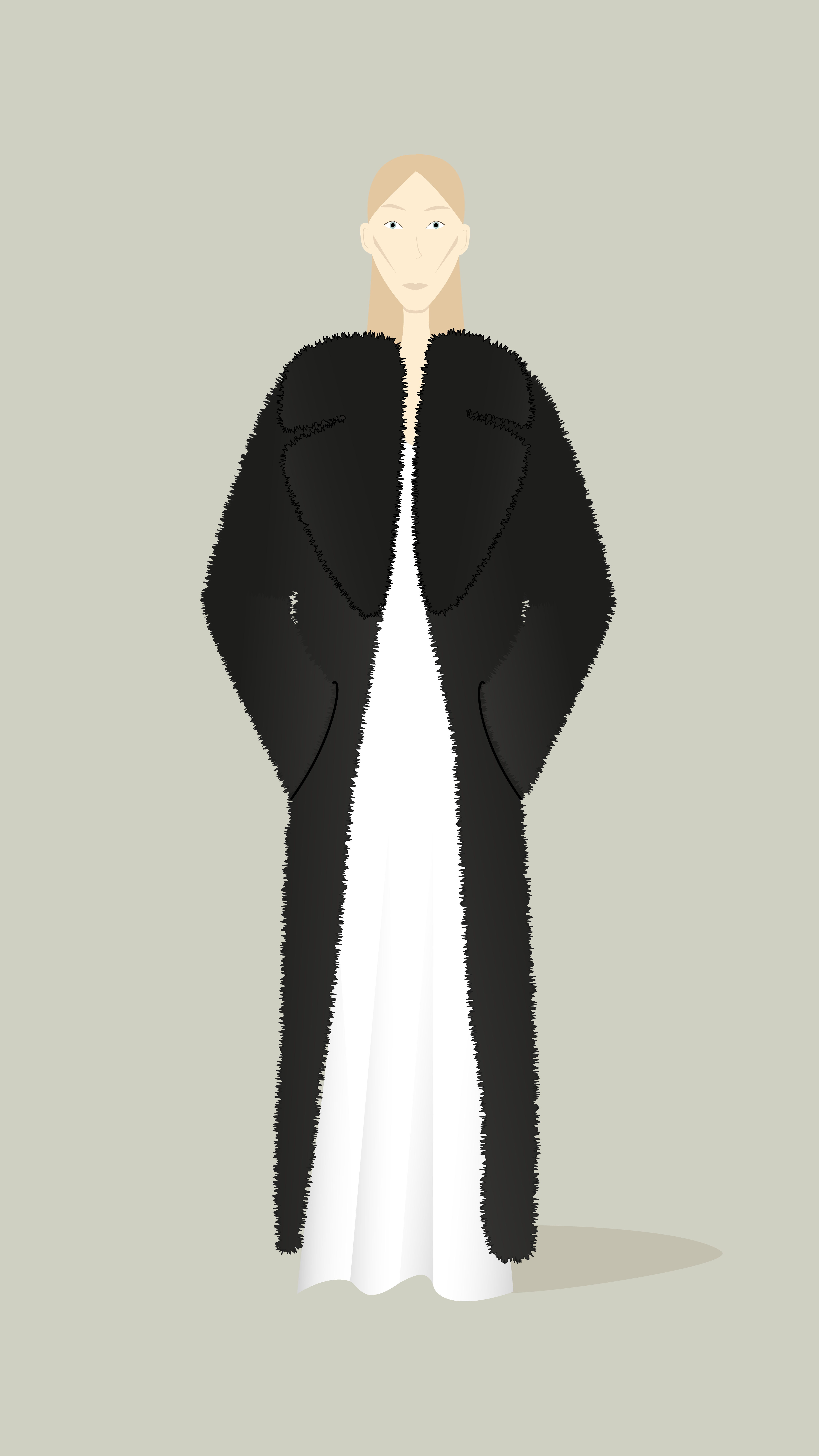 Fur coat dress 01