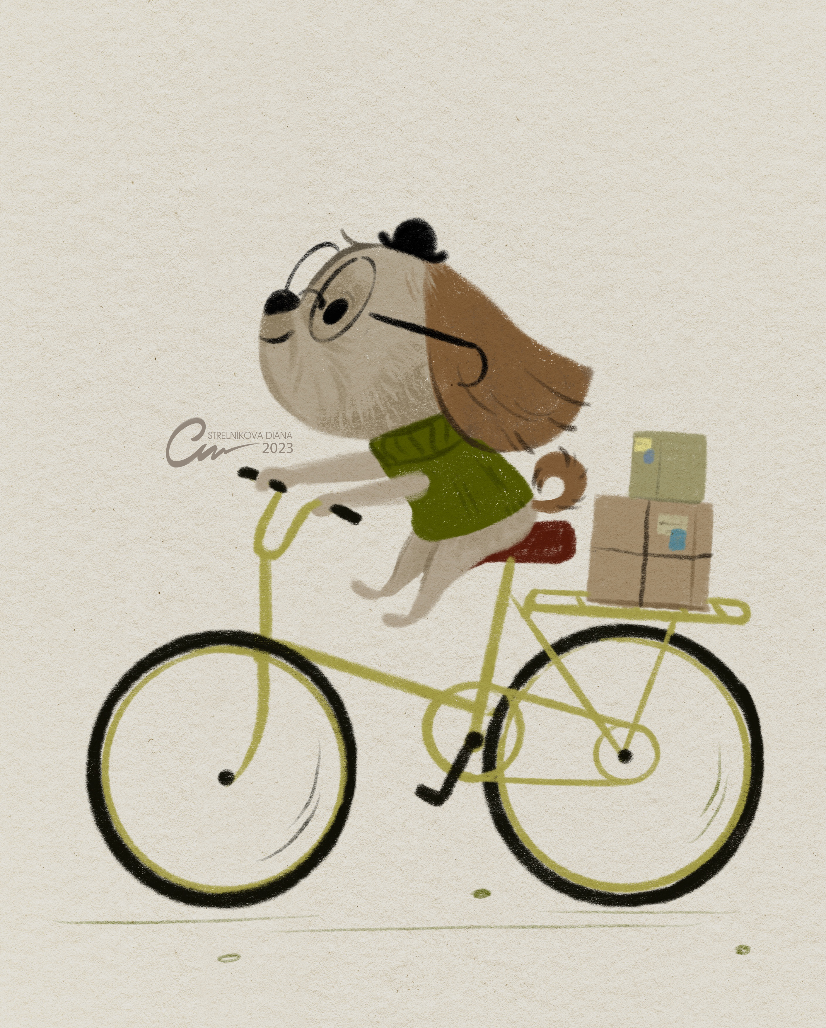 Yuki on the bike  march23